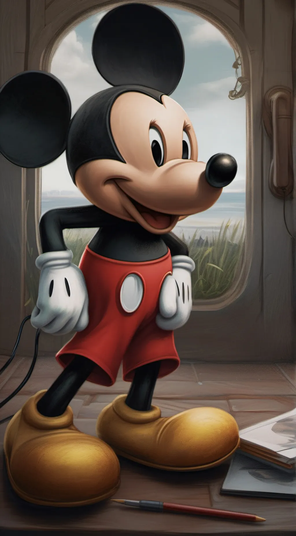 ai character: Rickey rat background