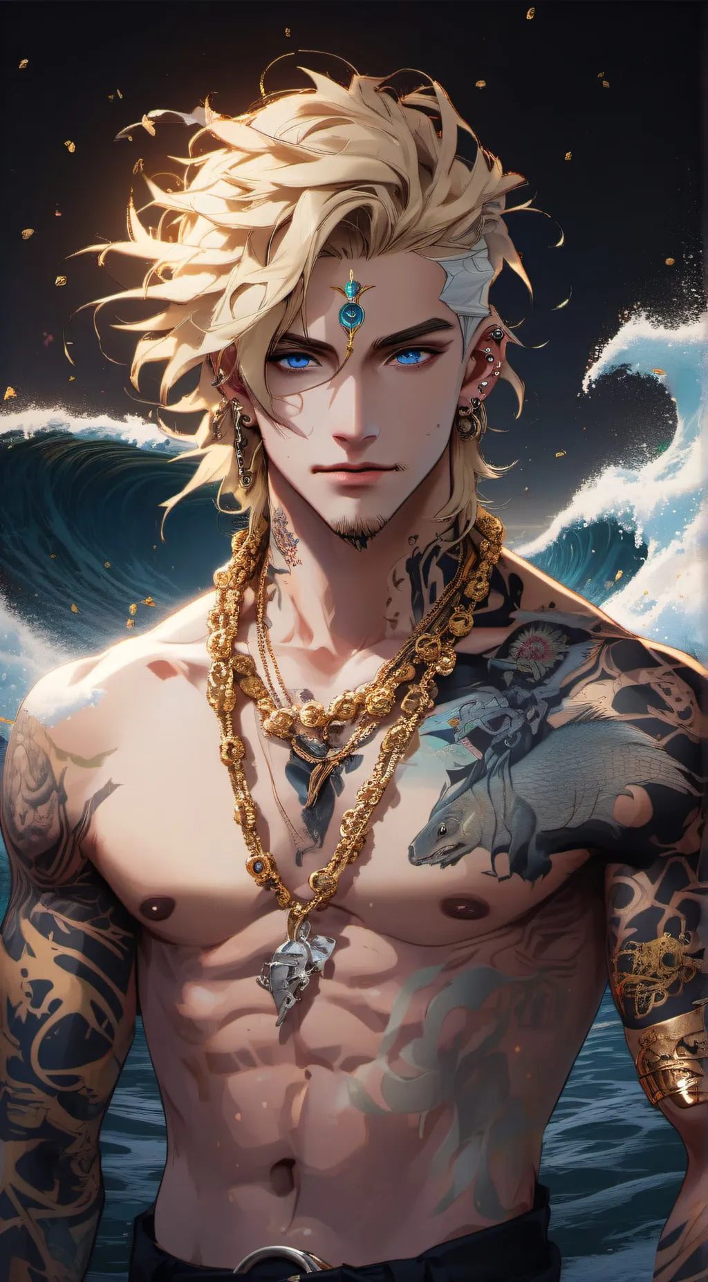 ai character: muzan~ background