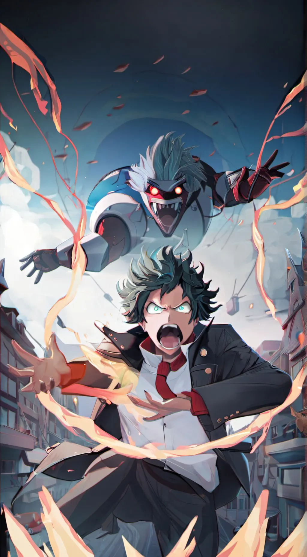 ai character: deku background