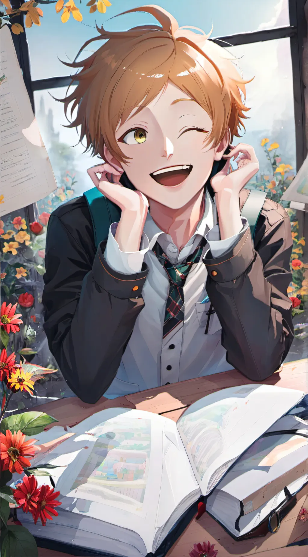 ai character: Komori Matoya background