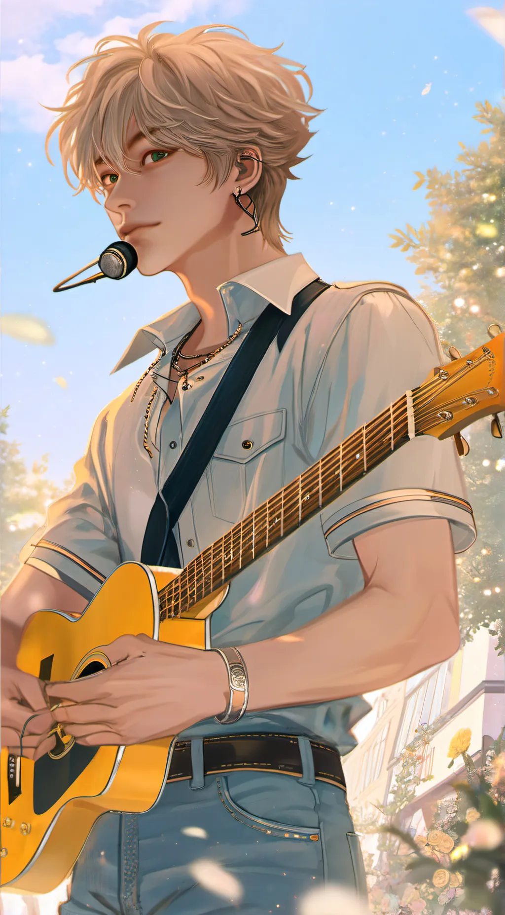 ai character: kim taehyung/ v background