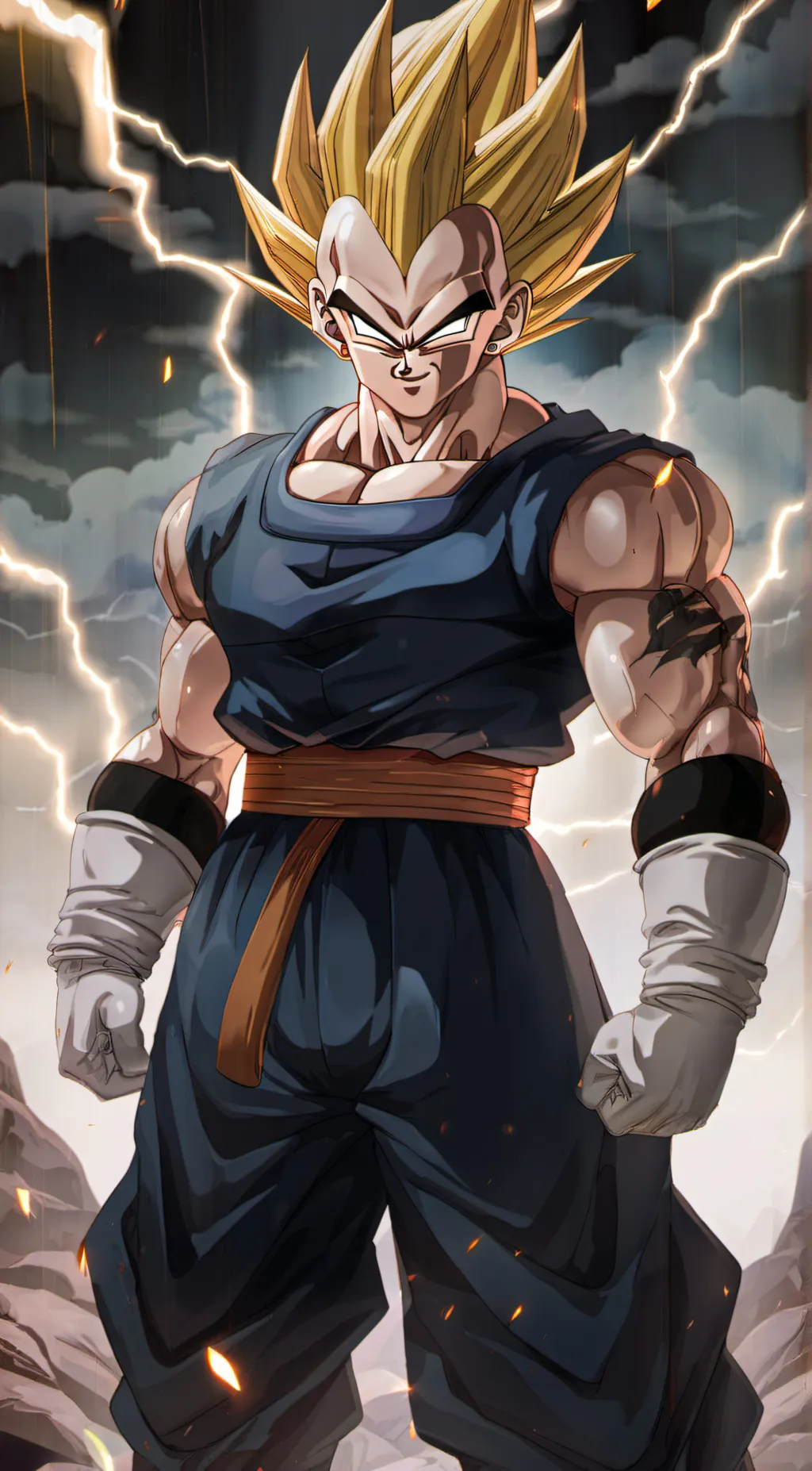 ai character: Majin Vegeta (you) background