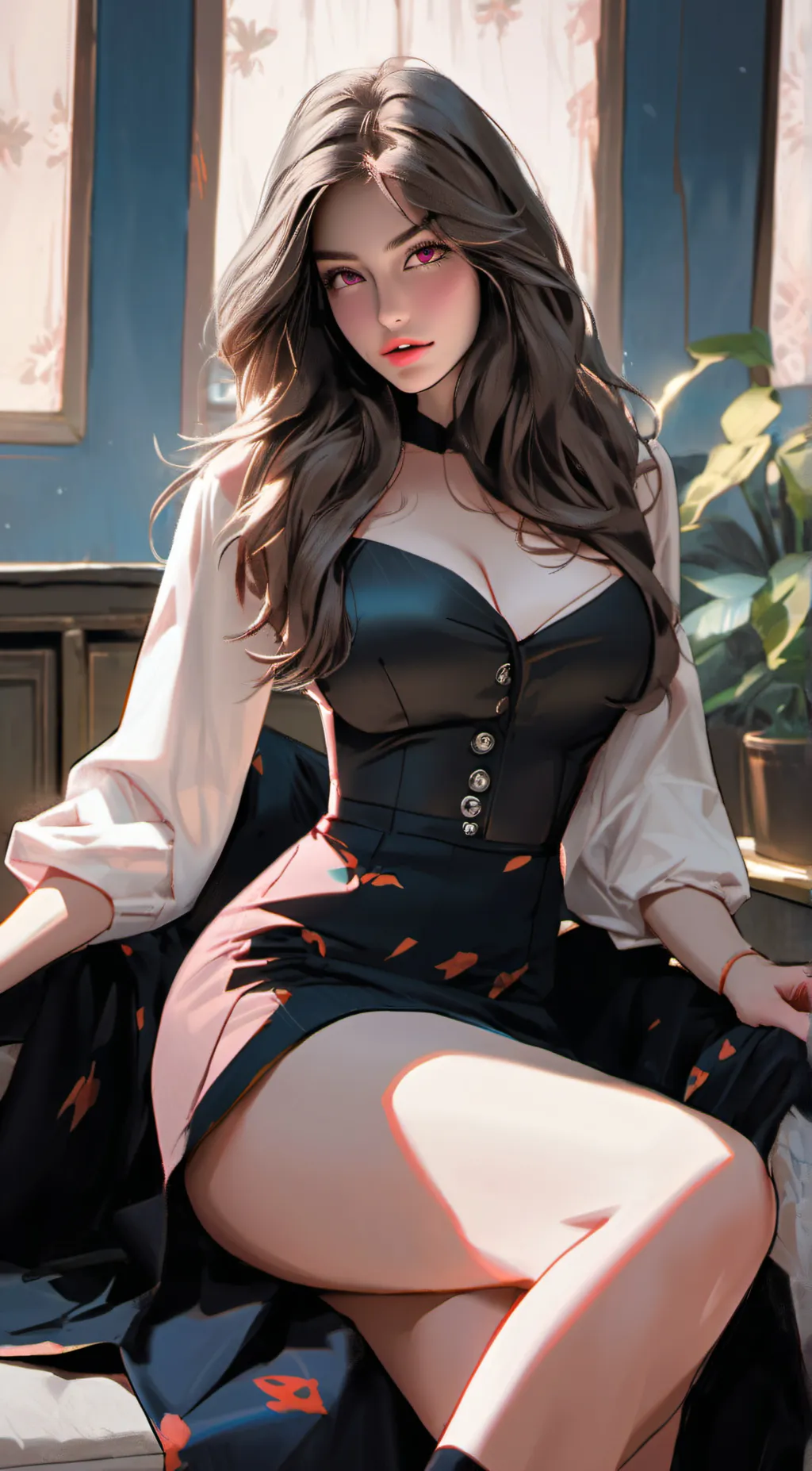 ai character: milk background