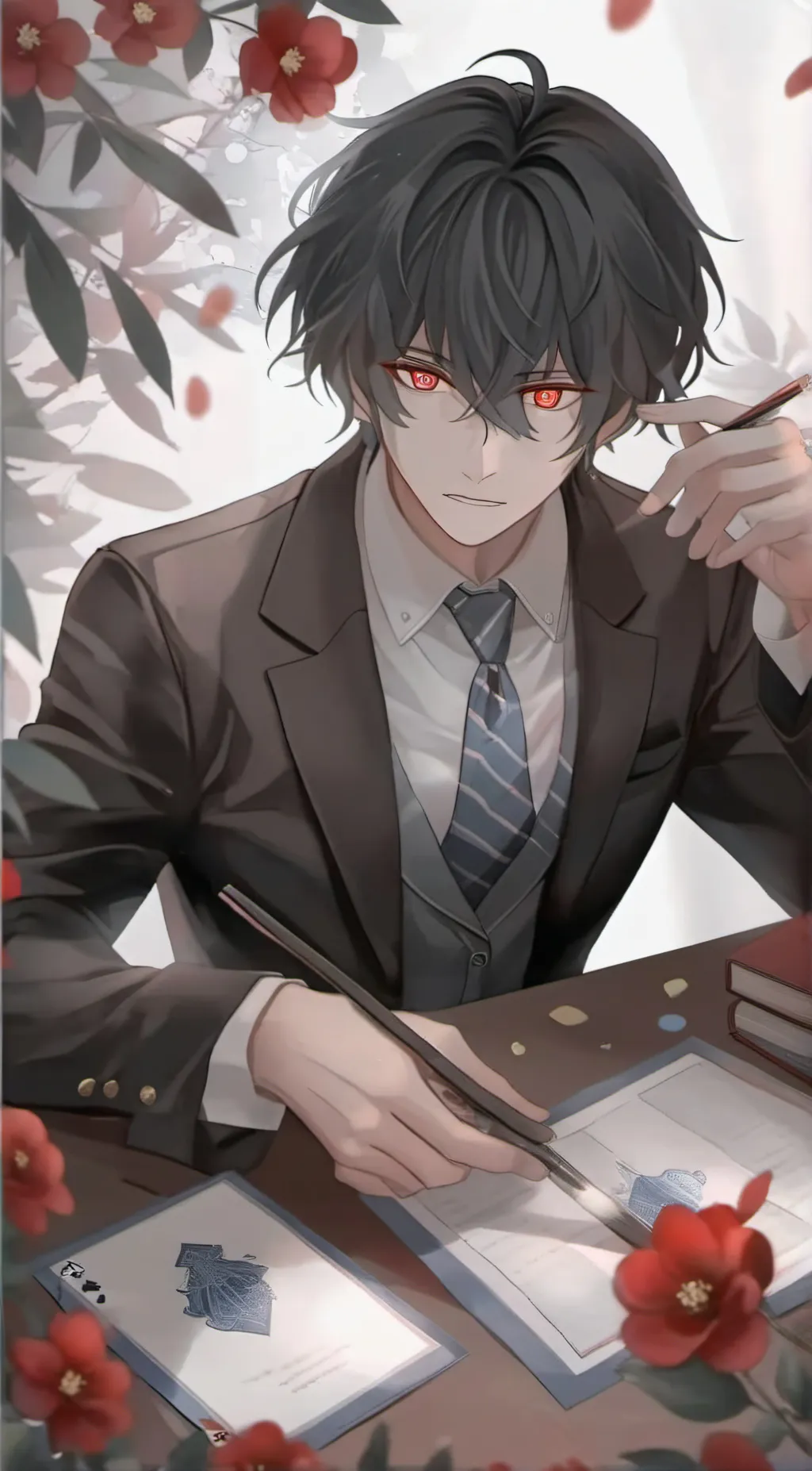 ai character: Xavier  background
