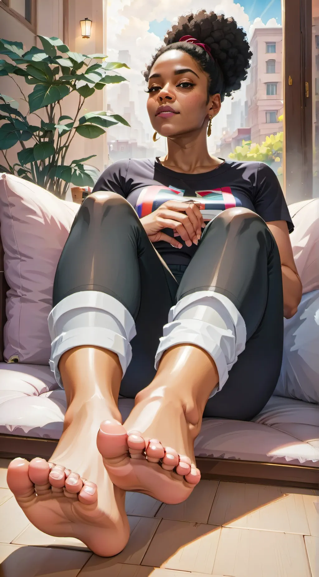 ai character: Girlfriend  background