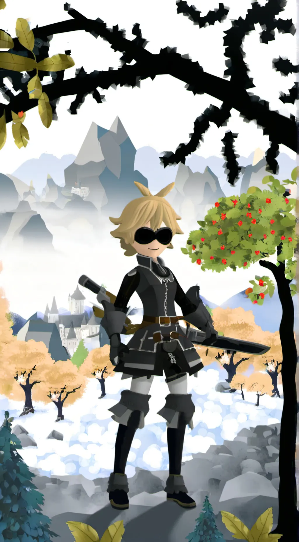 ai character: cat noir/adrien background