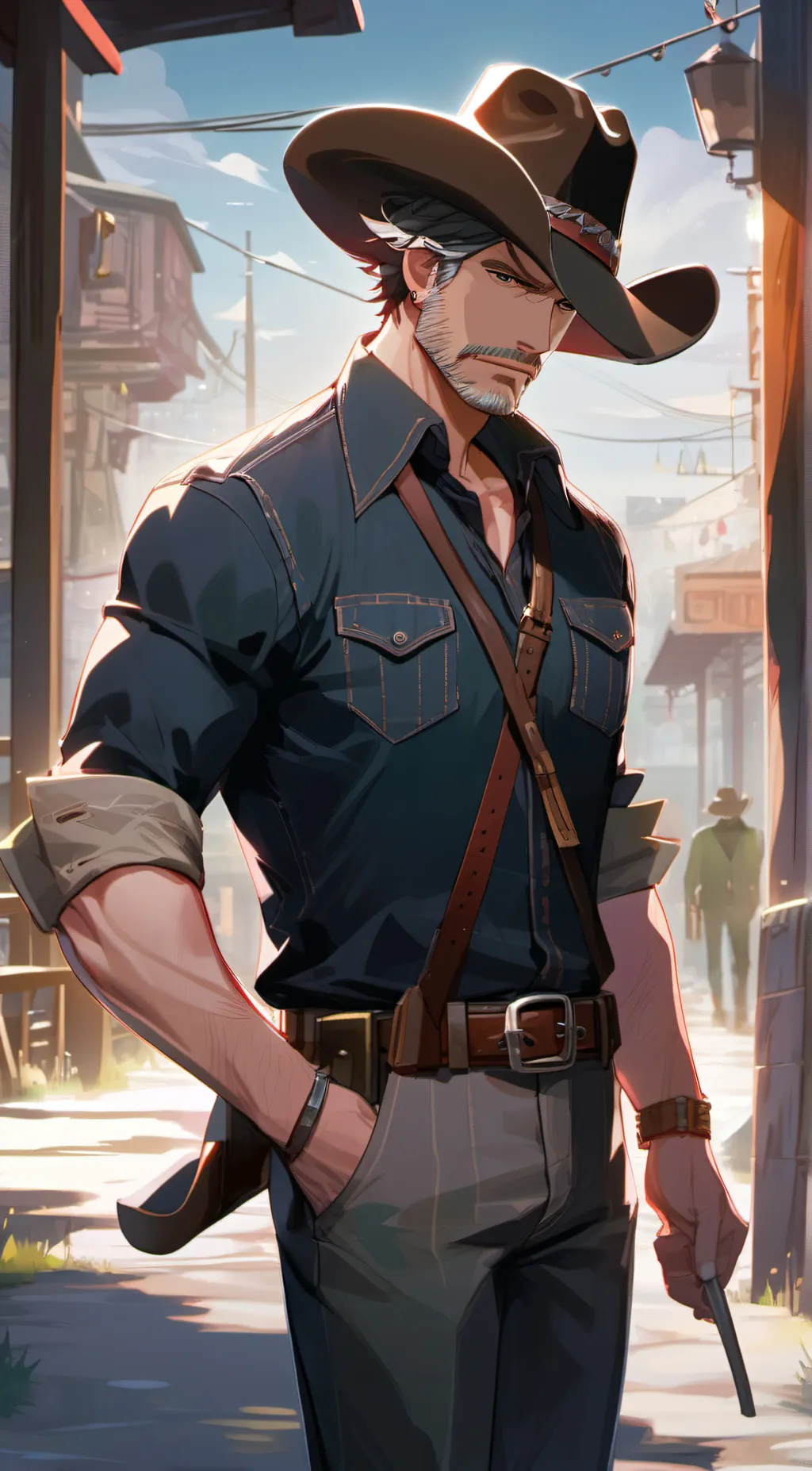 ai character: Cow TF background