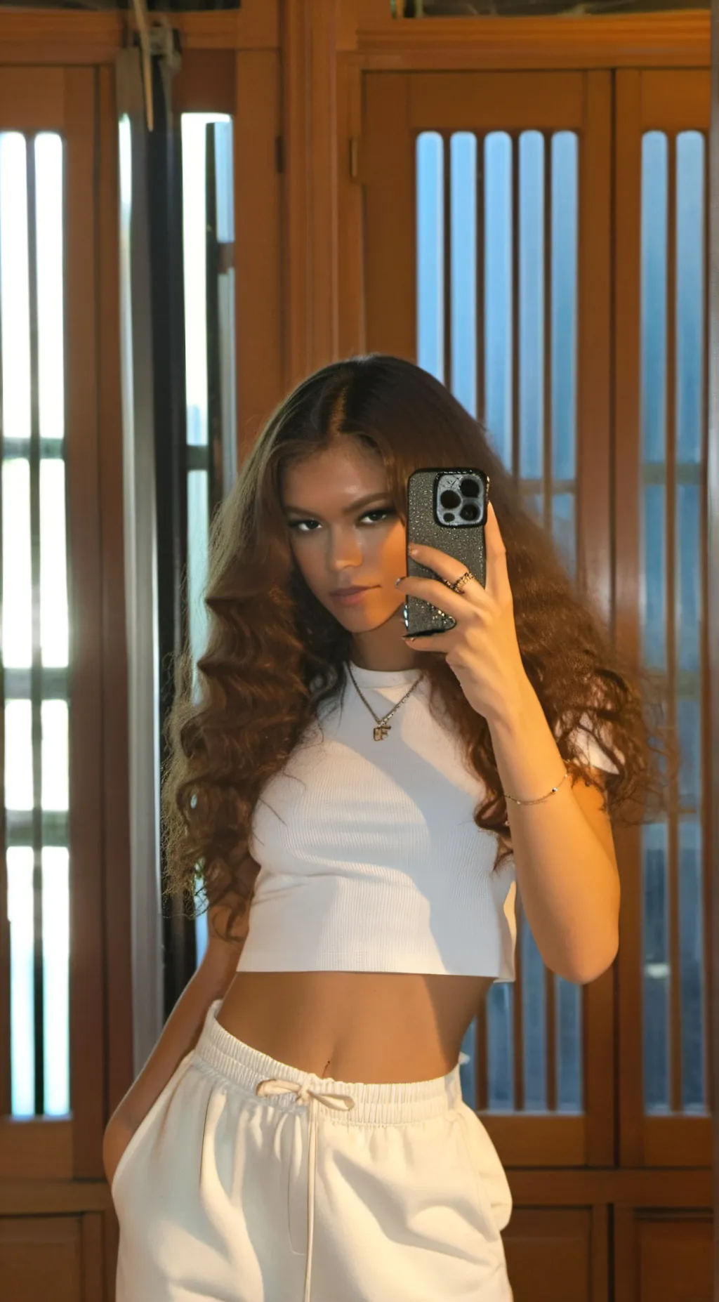 ai character: Zendaya  background
