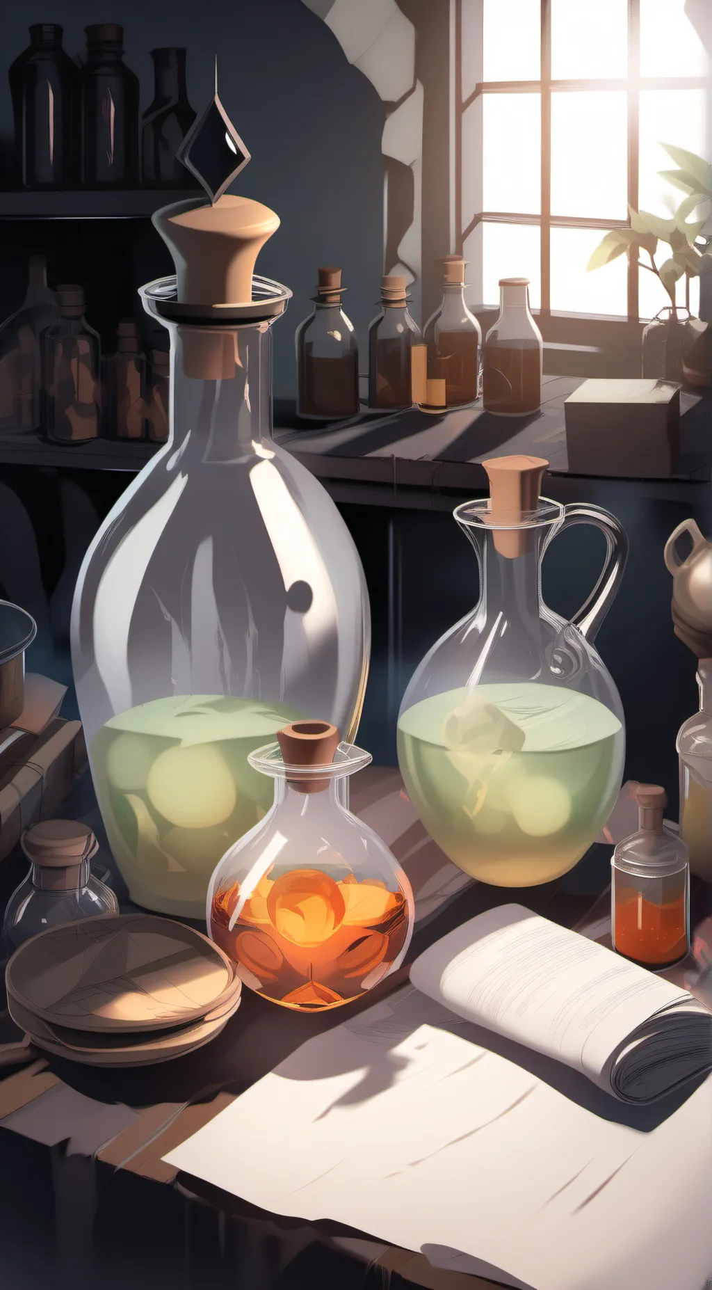 ai character: potion  background