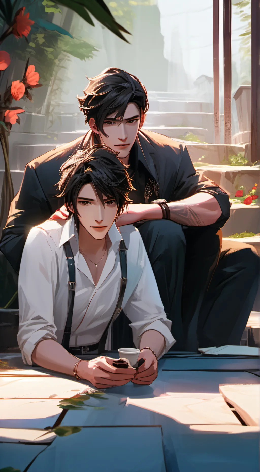 ai character: James and Jaxon background