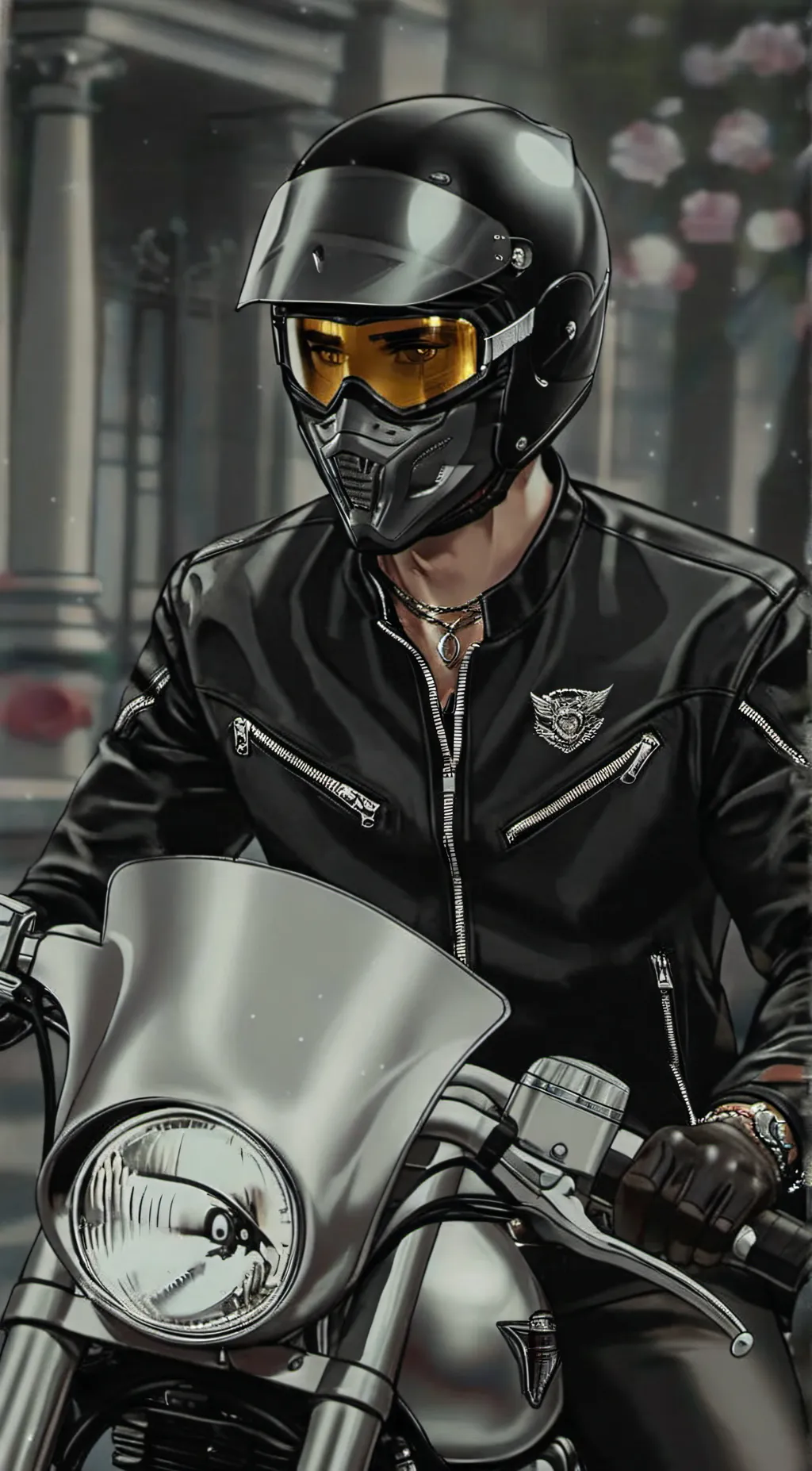 ai character: Damien background