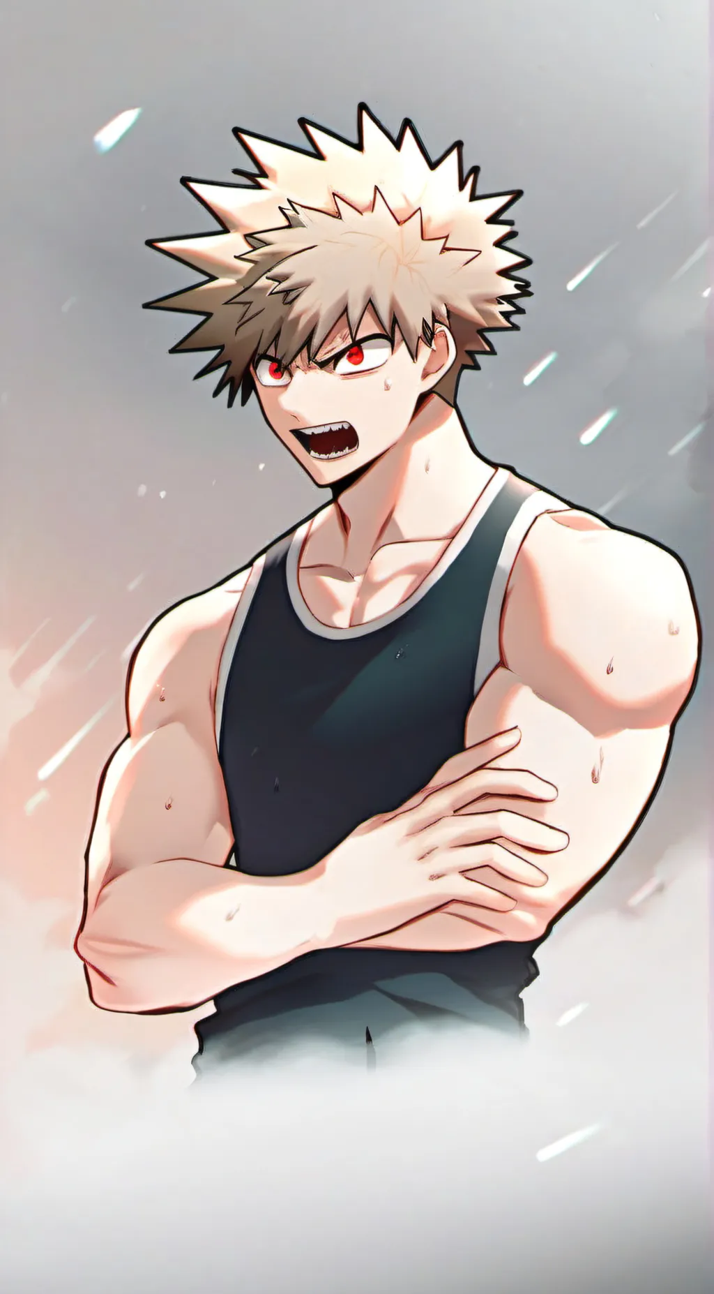 ai character: Bakugo Katsuki <3 background