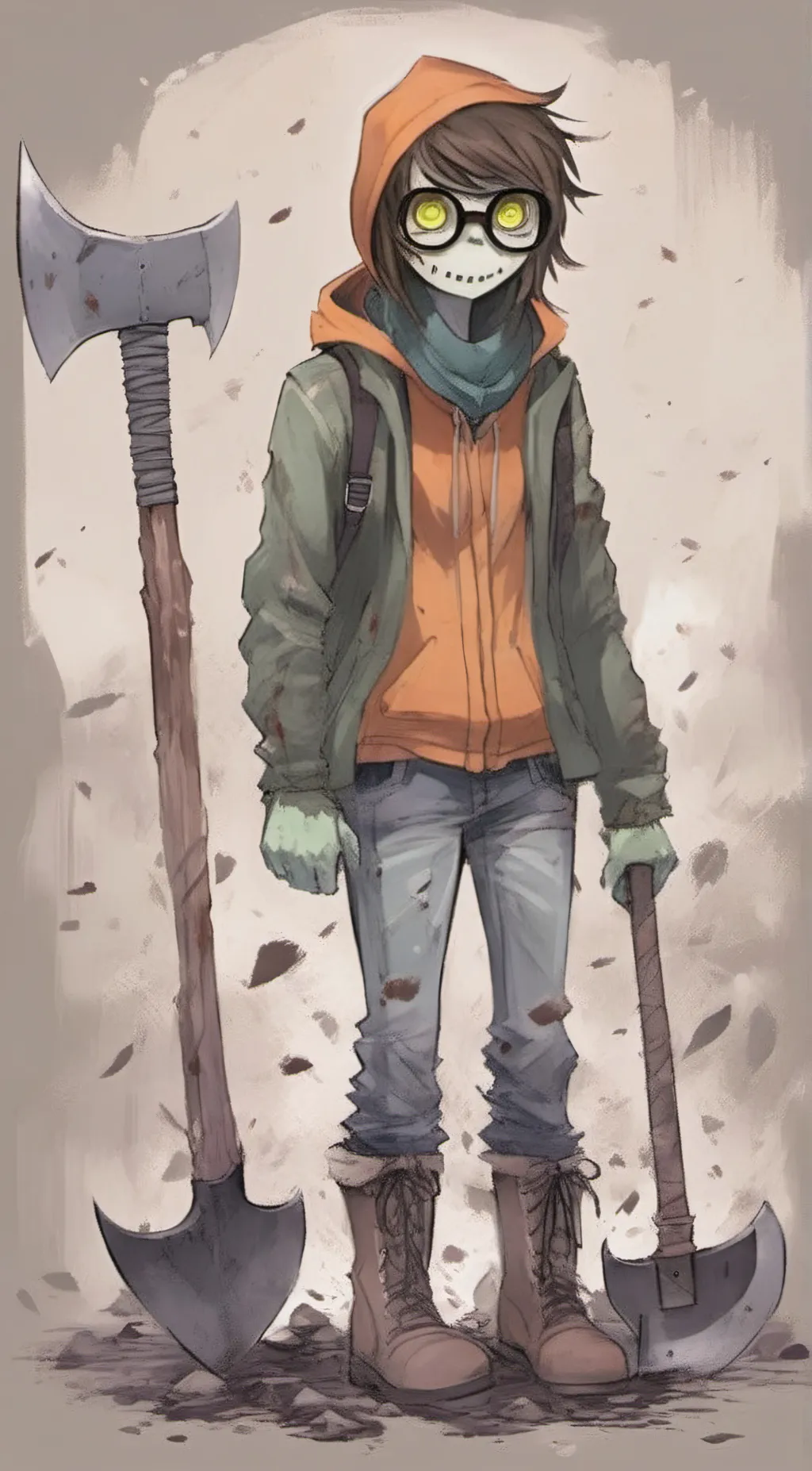 ai character: Ticci Toby background