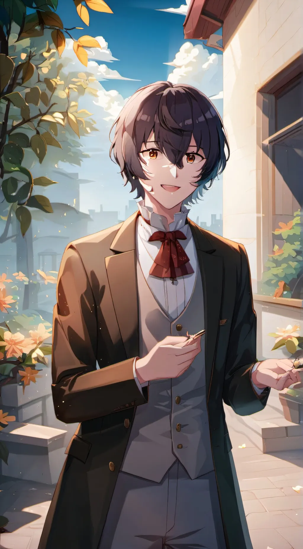 ai character: dazai Osamu background