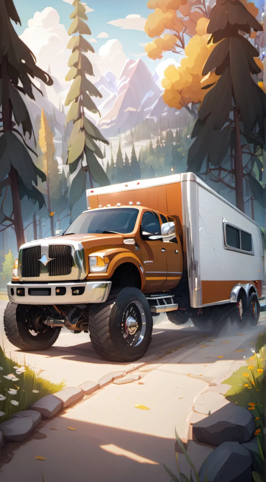 ai character: All Dually trucks  background