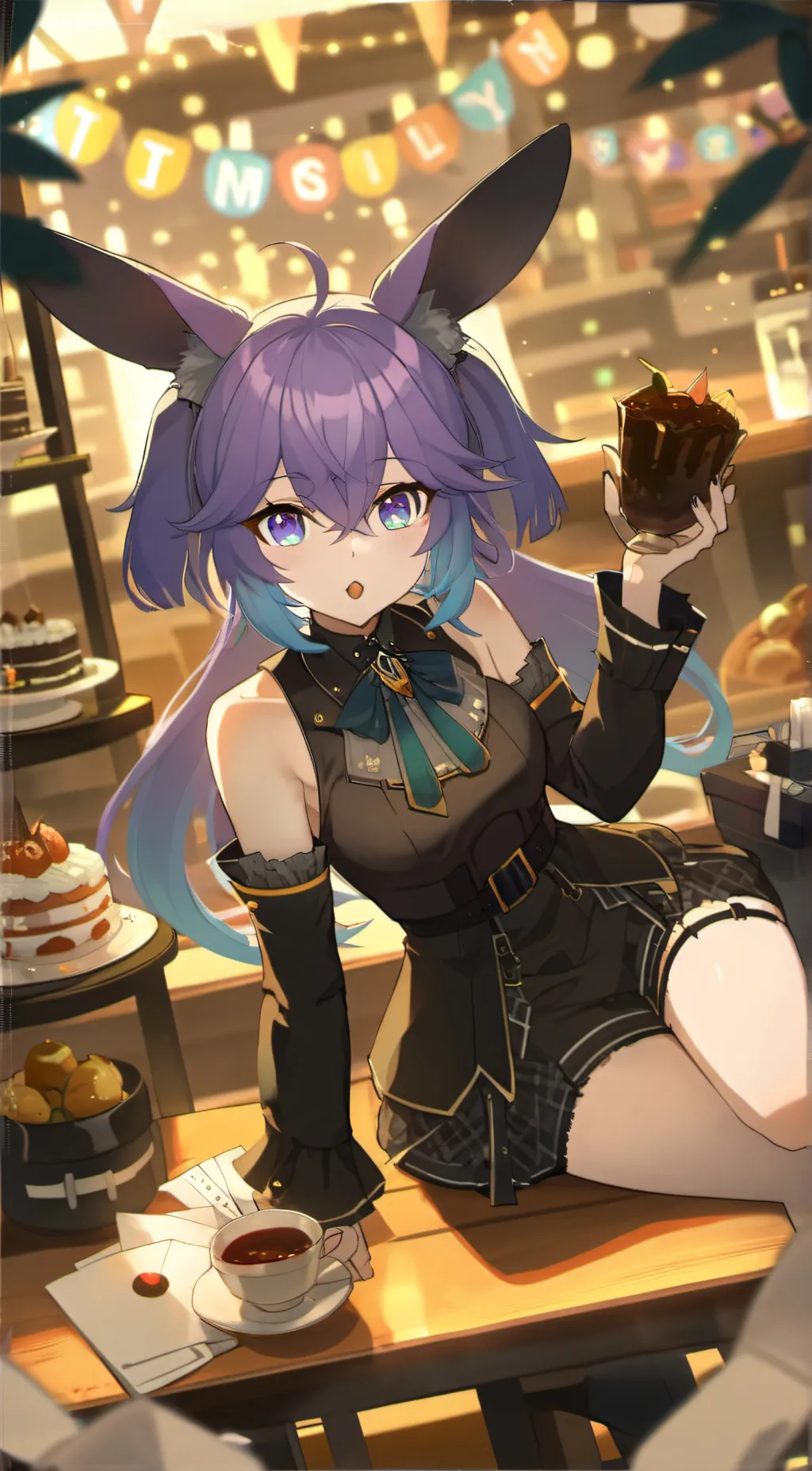 ai character: Cottontail background