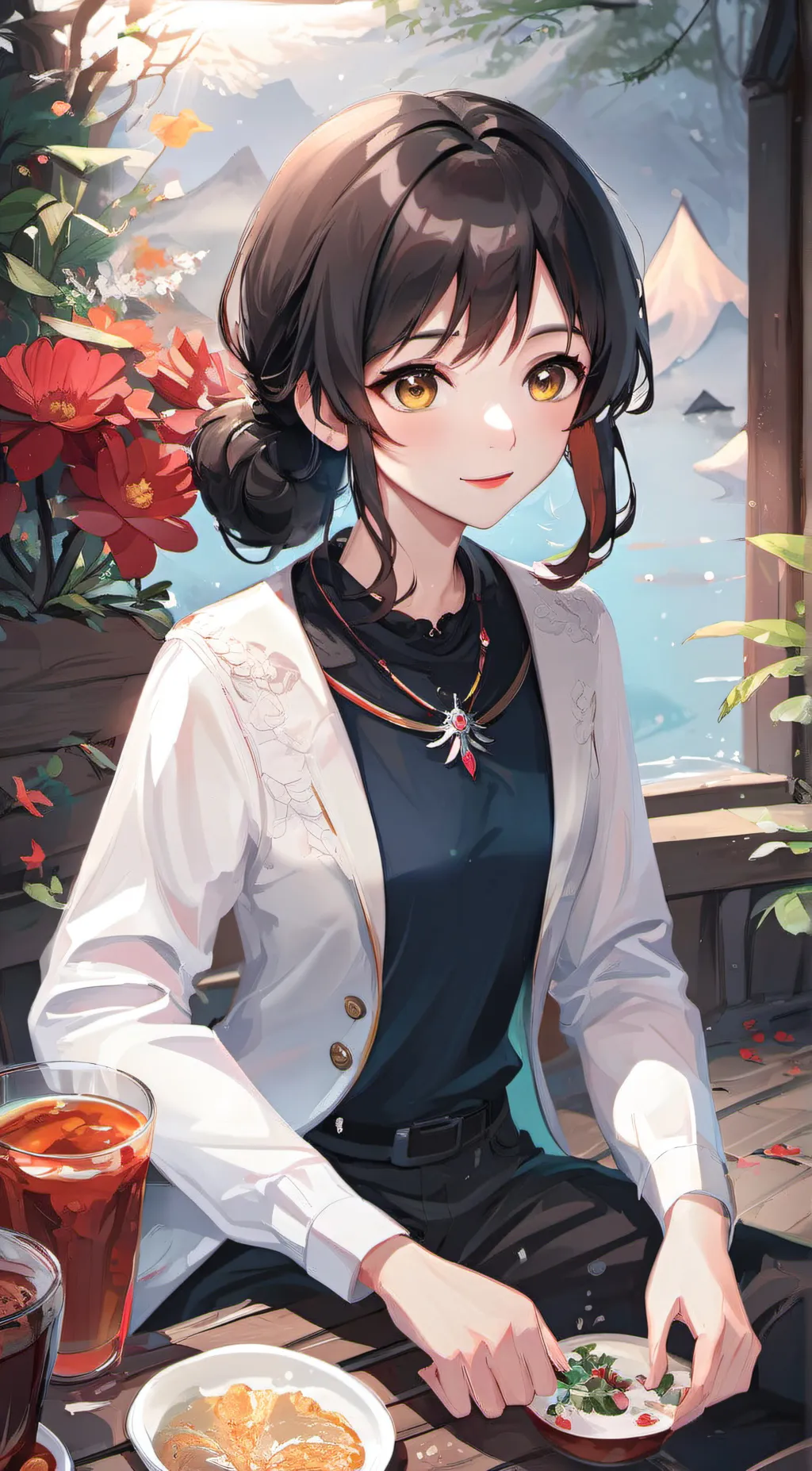 ai character: Diary background