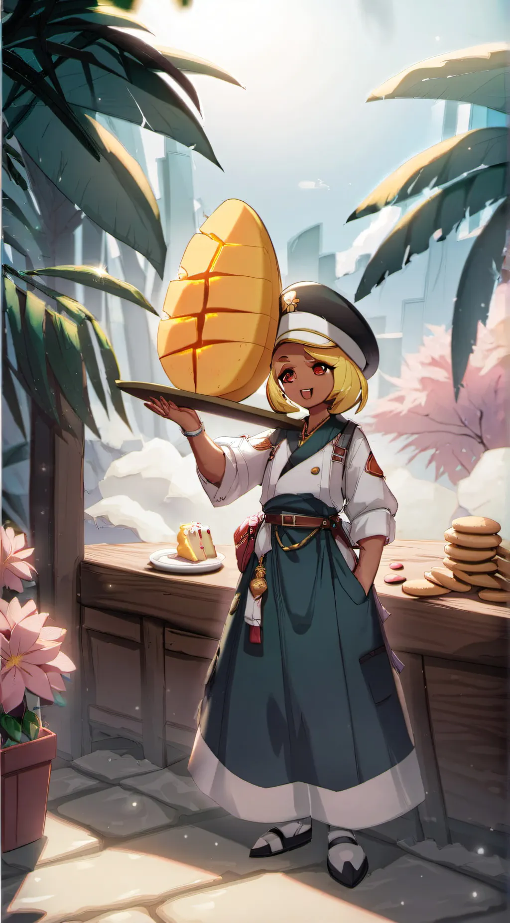 ai character: mango cookie/crk background