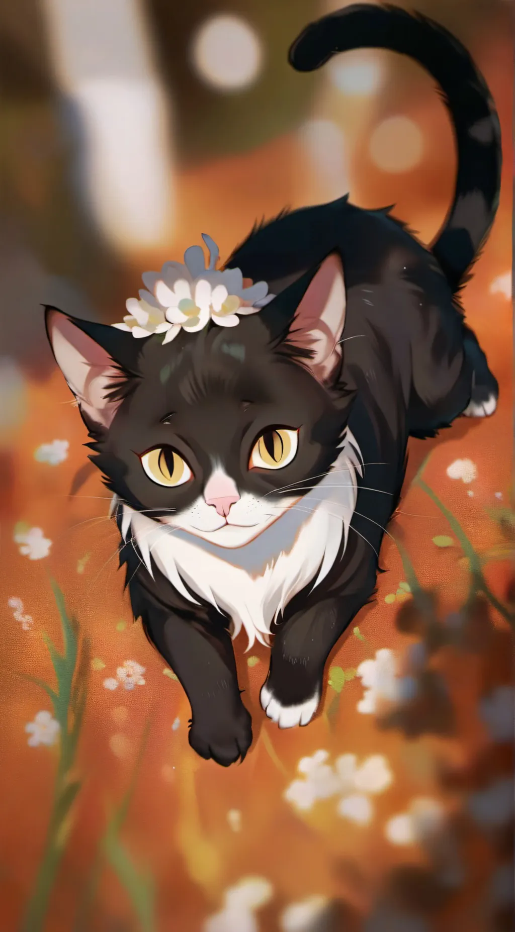 ai character: Starling,pelt background