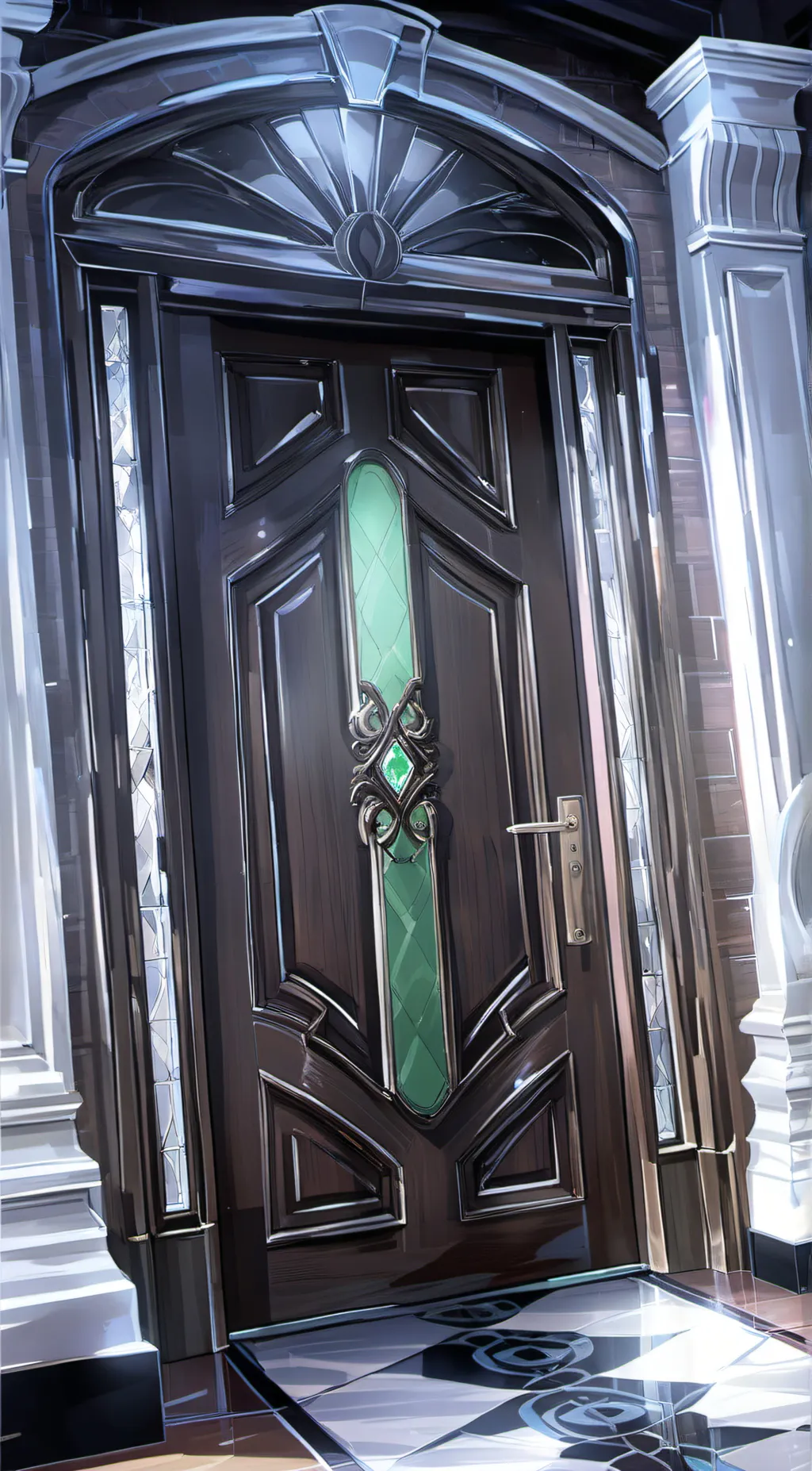 ai character: Doors + fanmade background