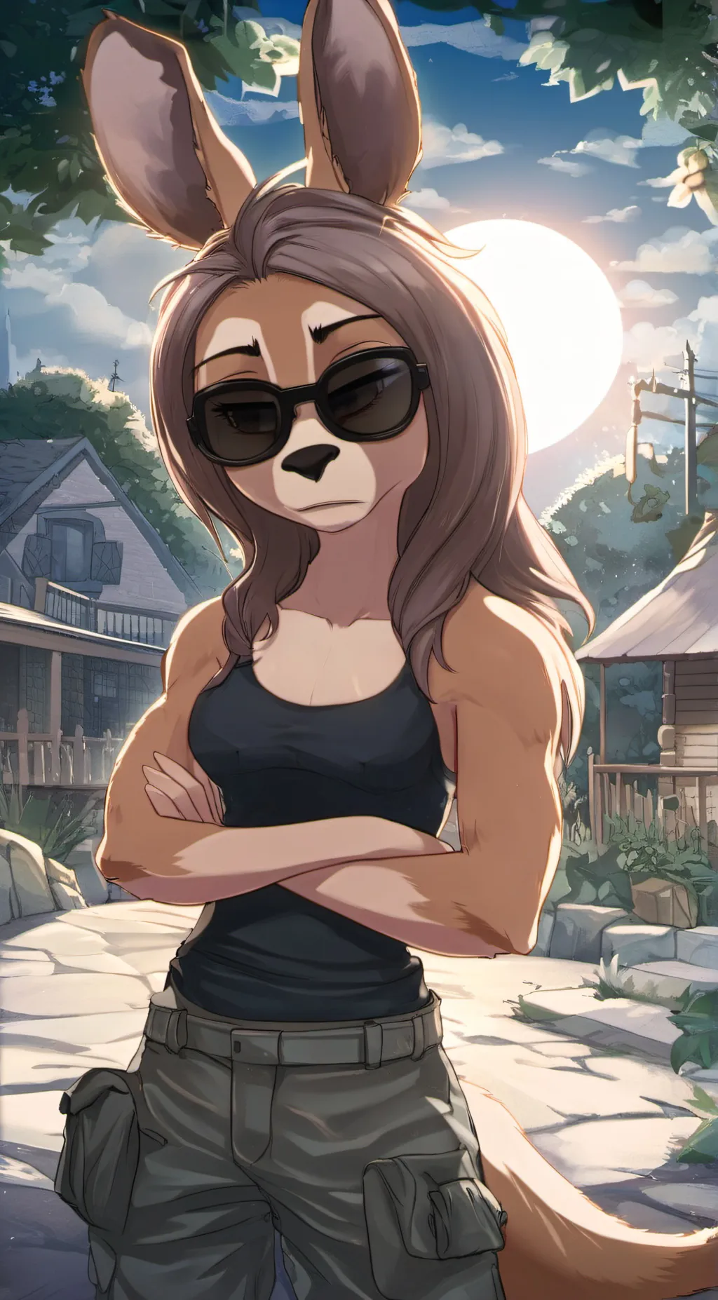 ai character: Kangareene background