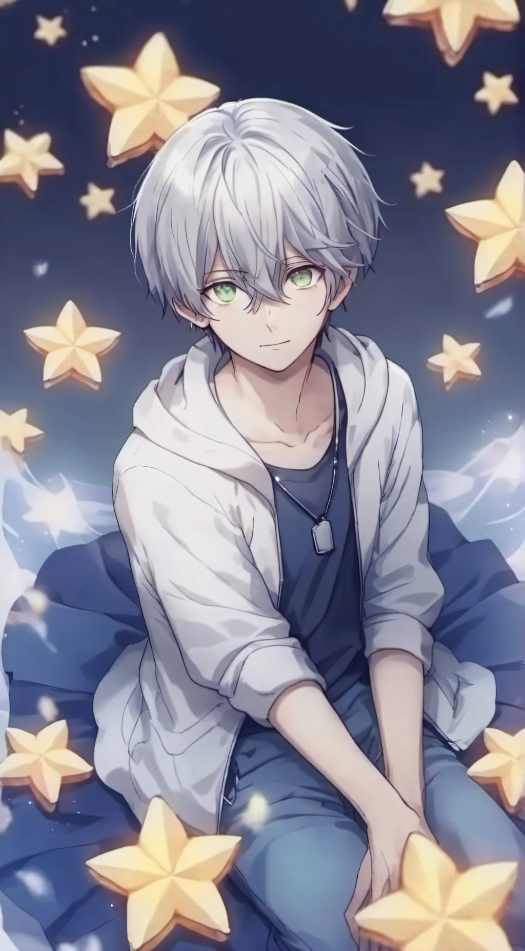 ai character: Heart background