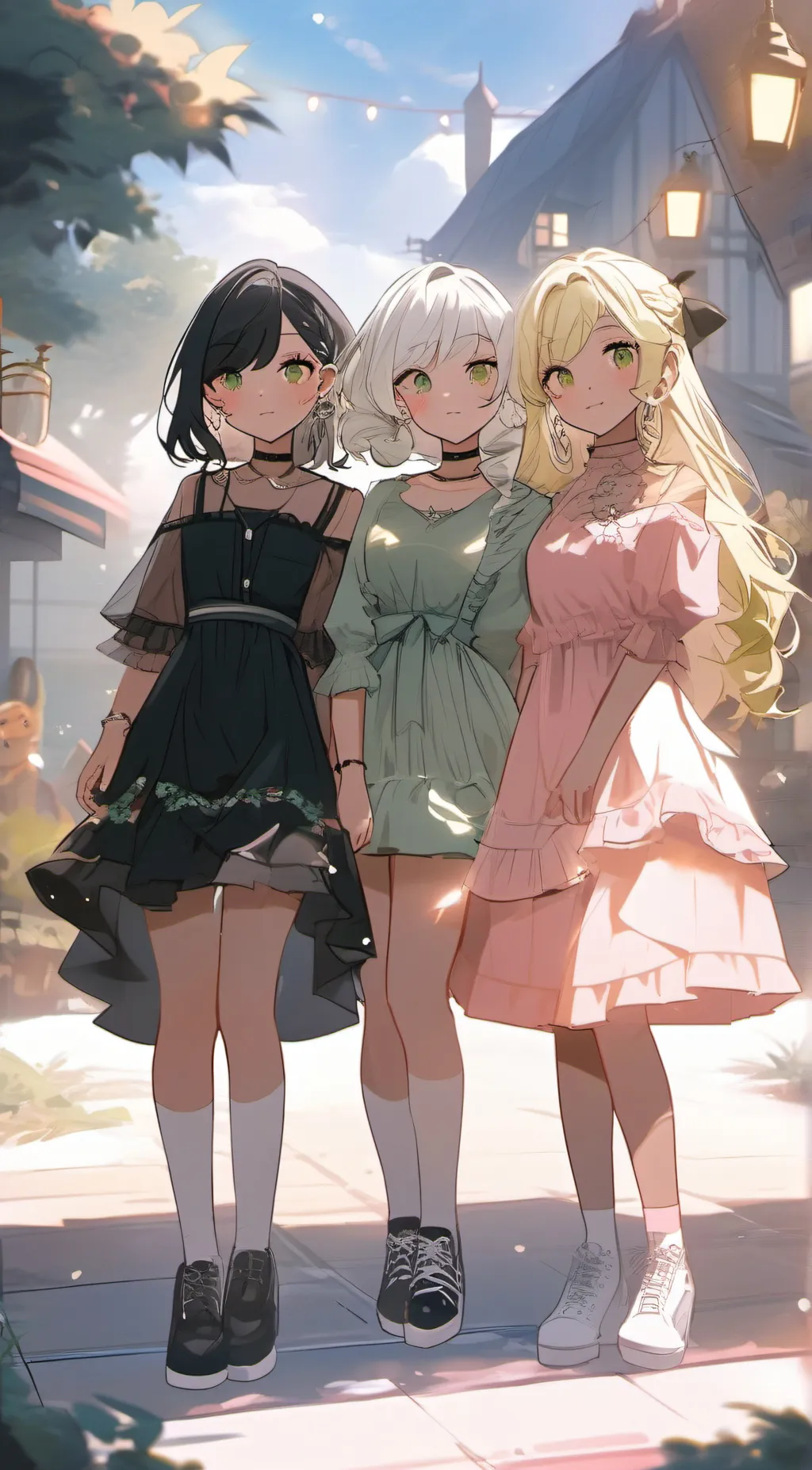 ai character: milly,tilly,illy, background