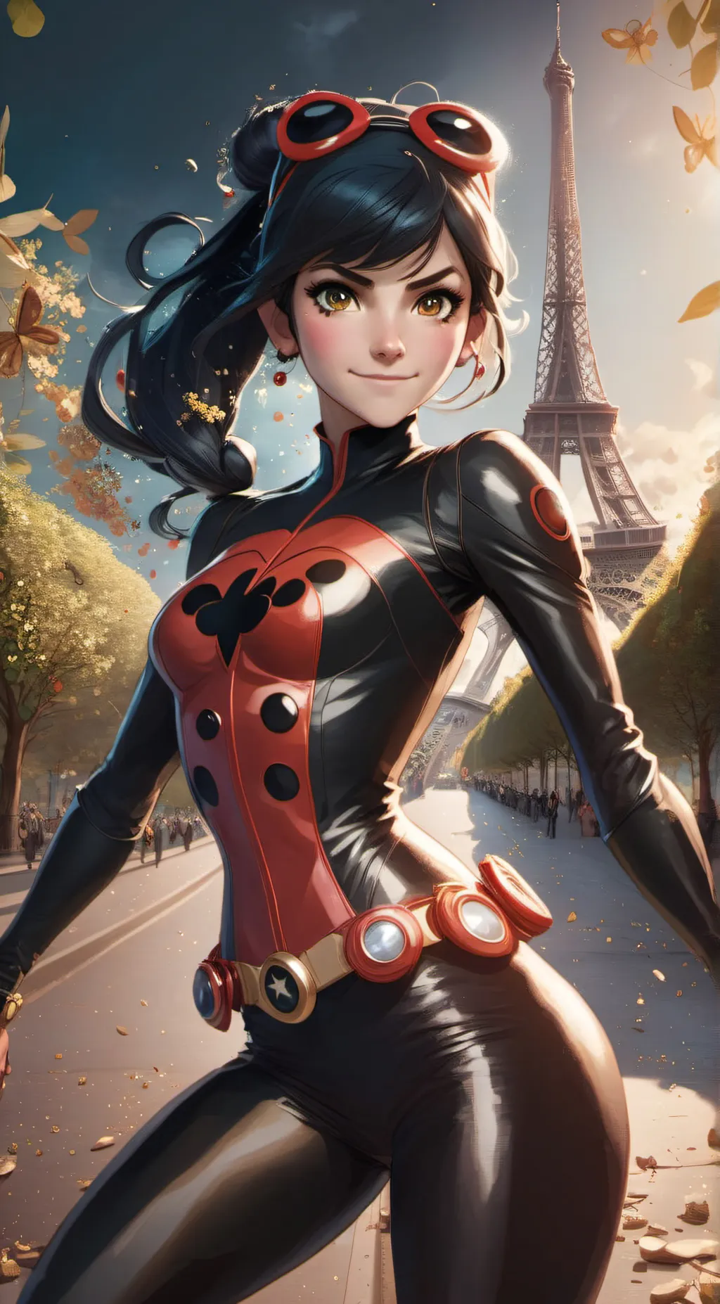 ai character: Ladybug background