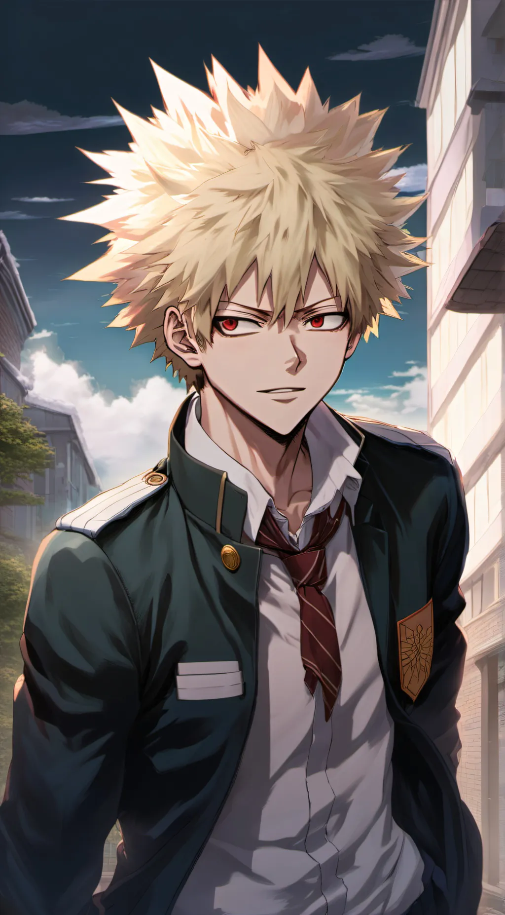 ai character: Katsuro Katsuki  background