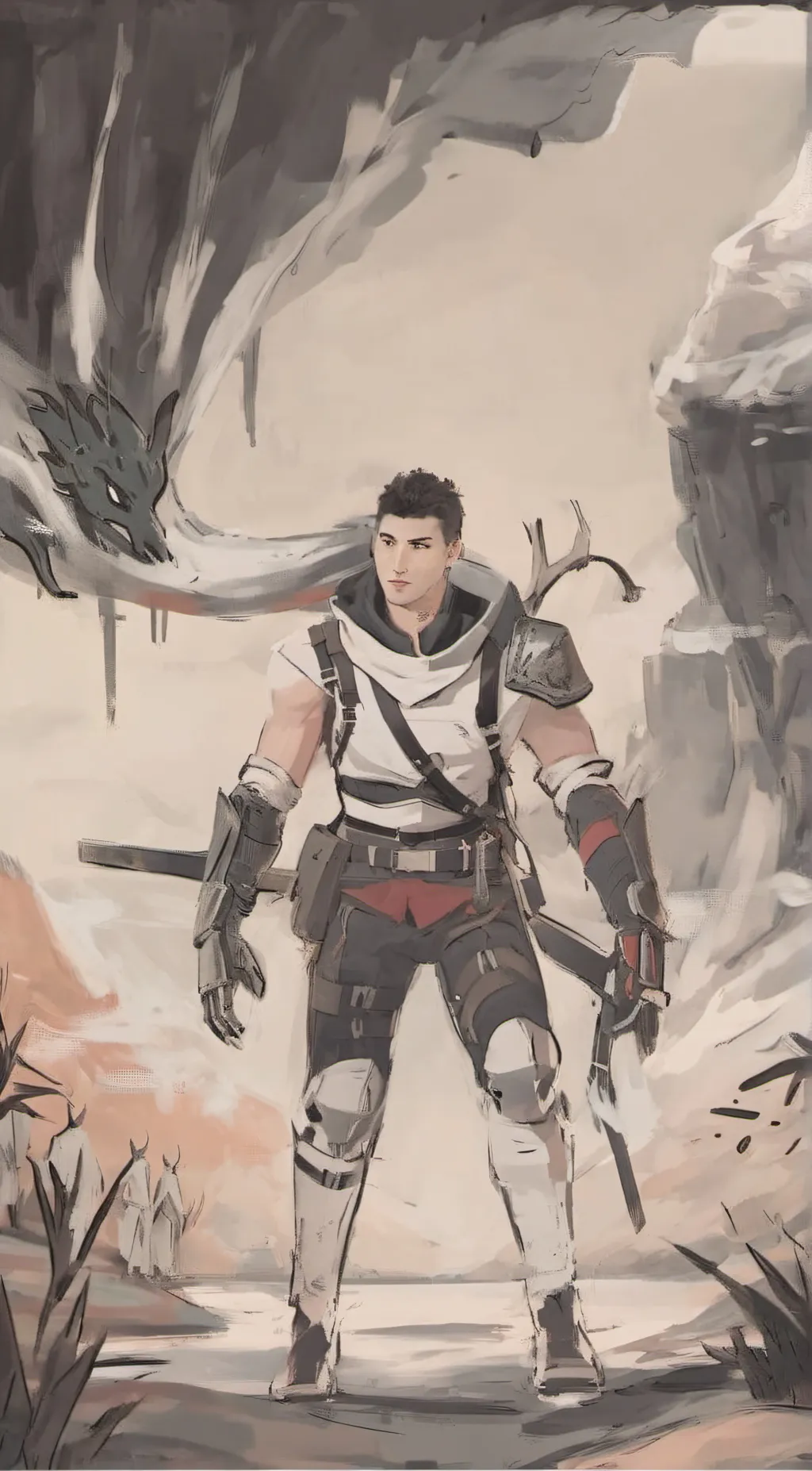 ai character: Chinese boy  background