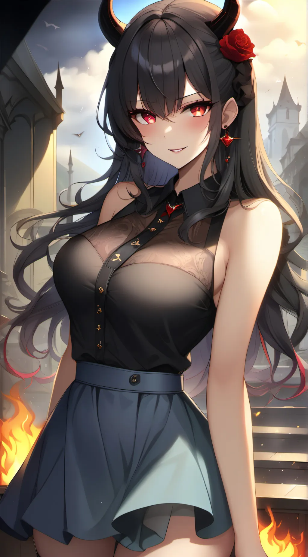 ai character: Evelyn  background