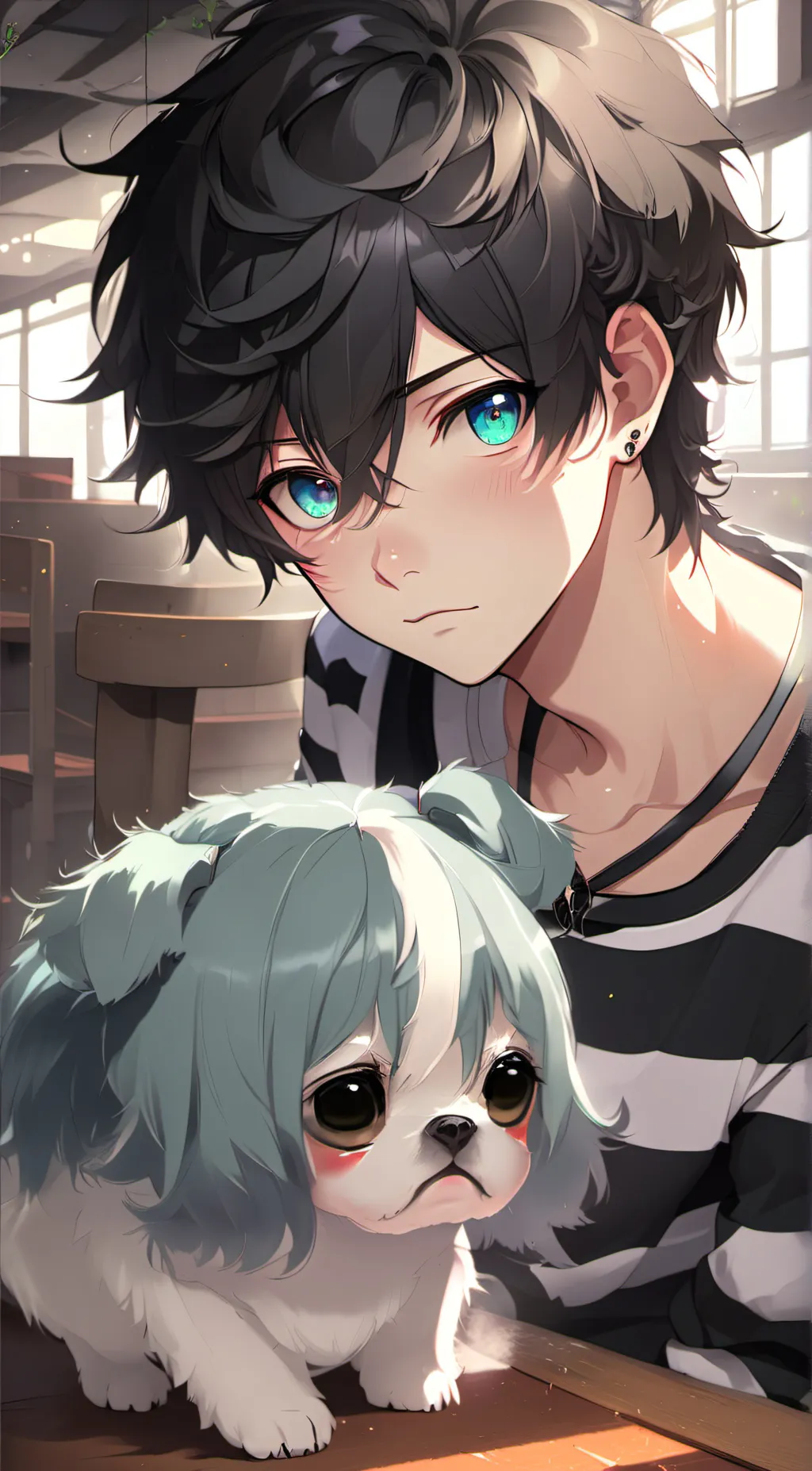 ai character: Daniel  background