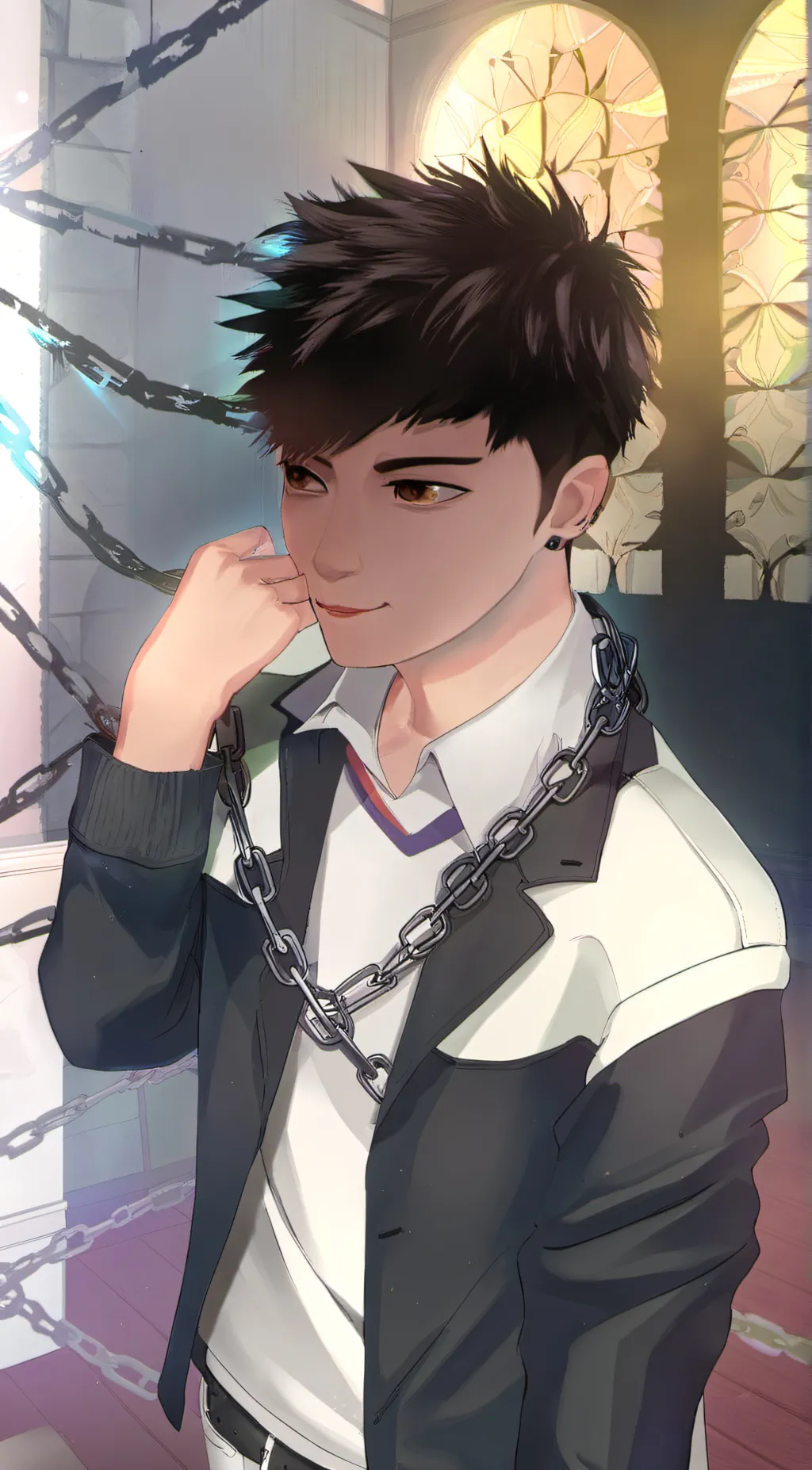 ai character: Beans background