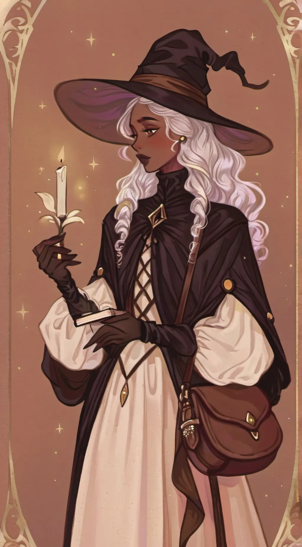 ai character: Hazel Witch background