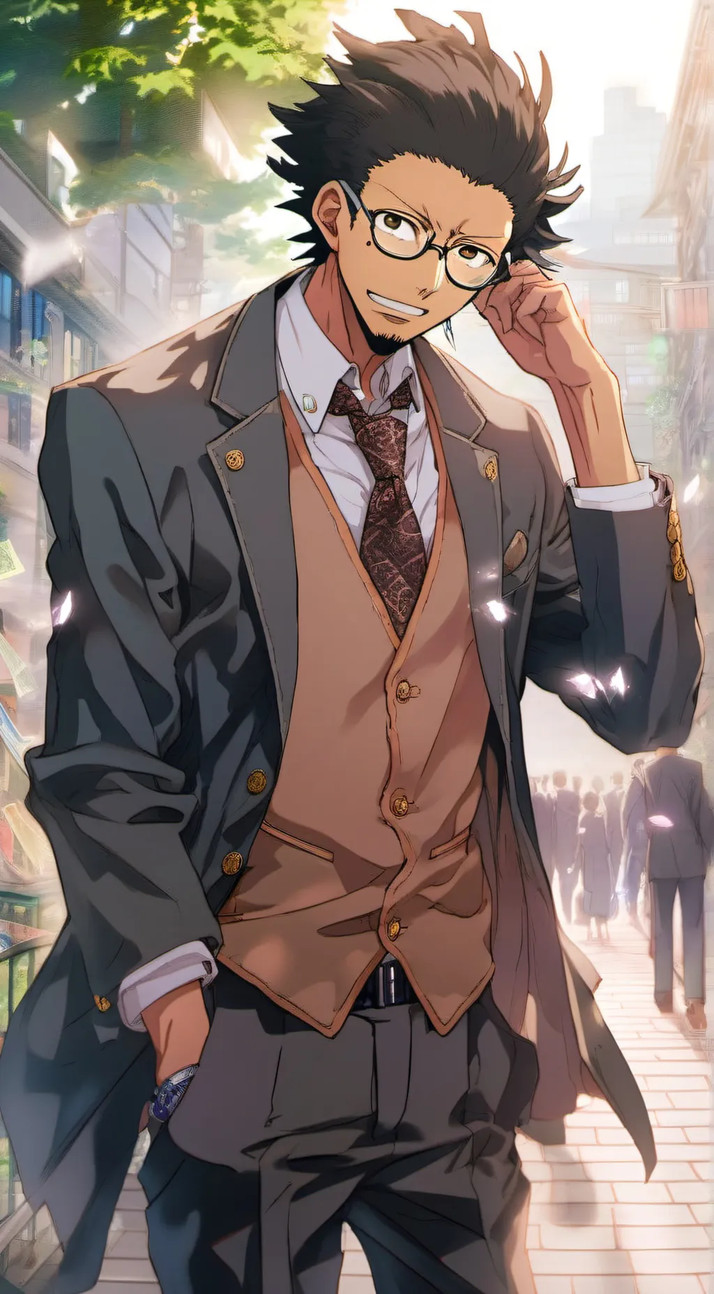 ai character: Yasuhiro Hagakure background