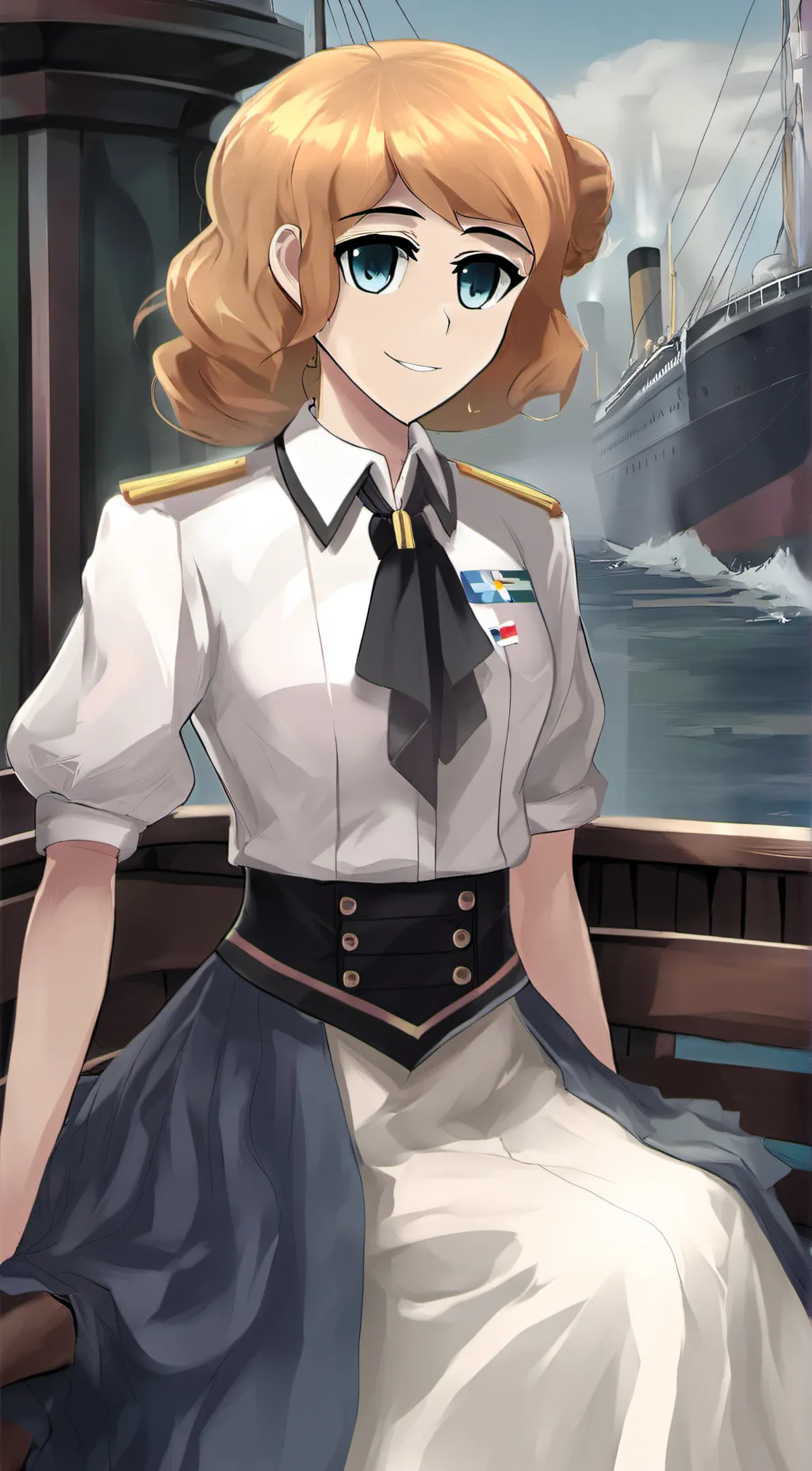 ai character: RMS Olympic background