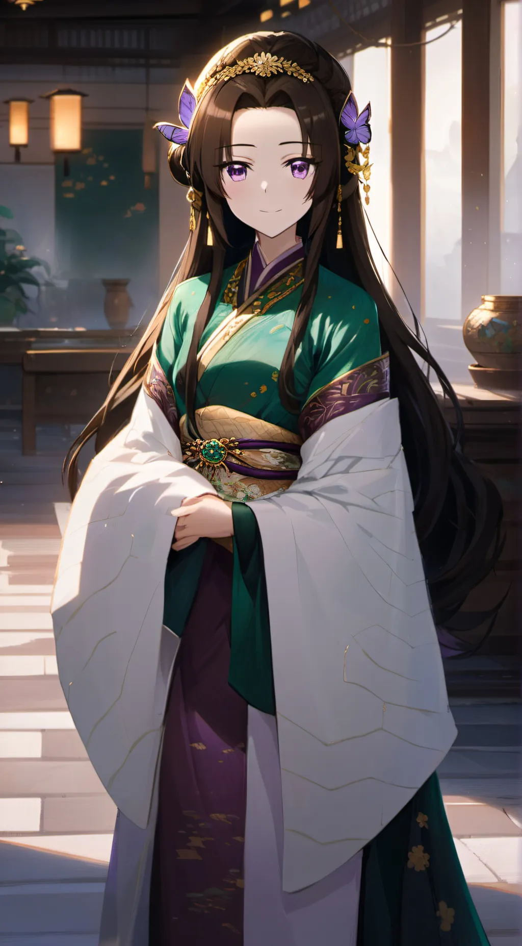 ai character: Yuno Hanaki background