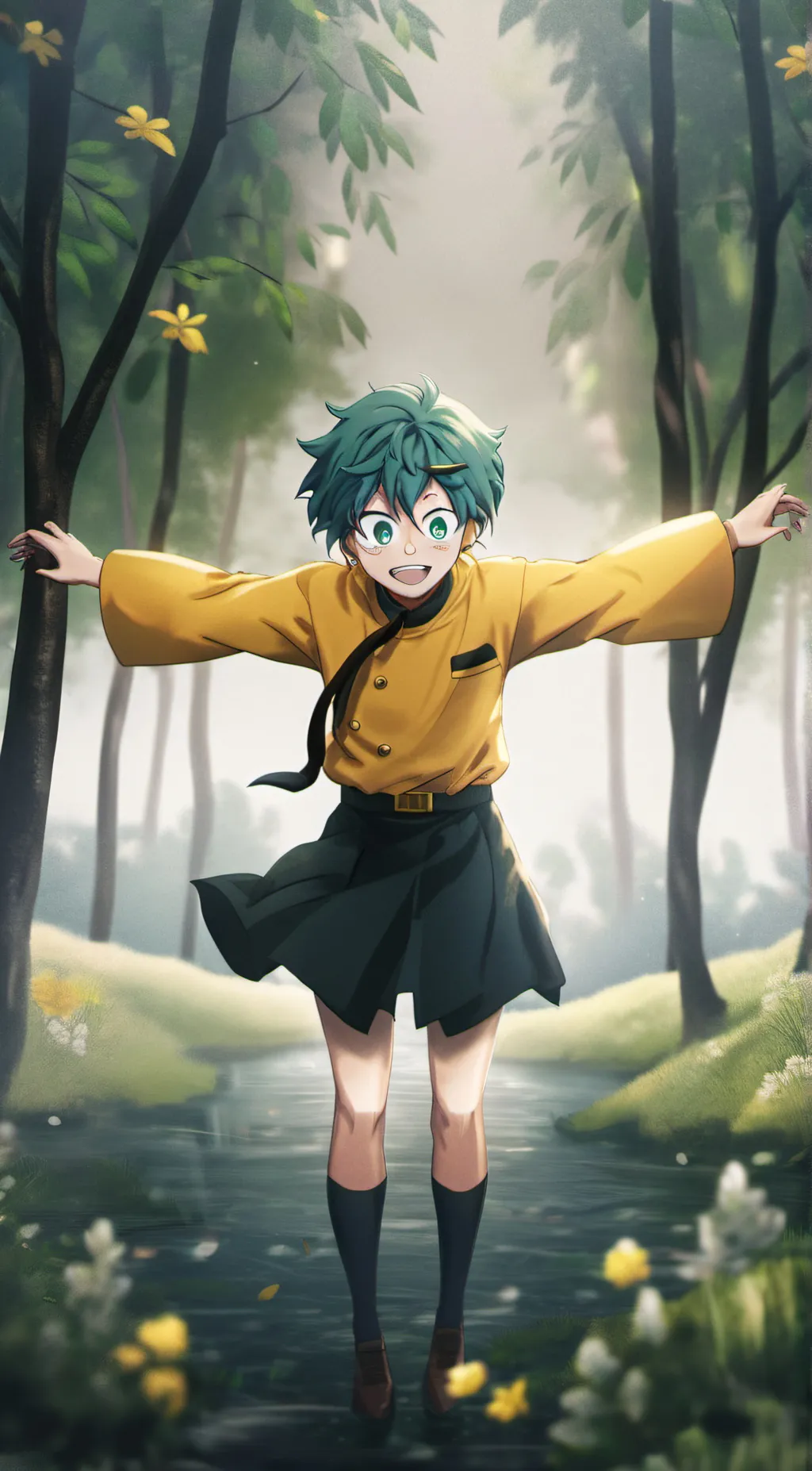 ai character: deku background