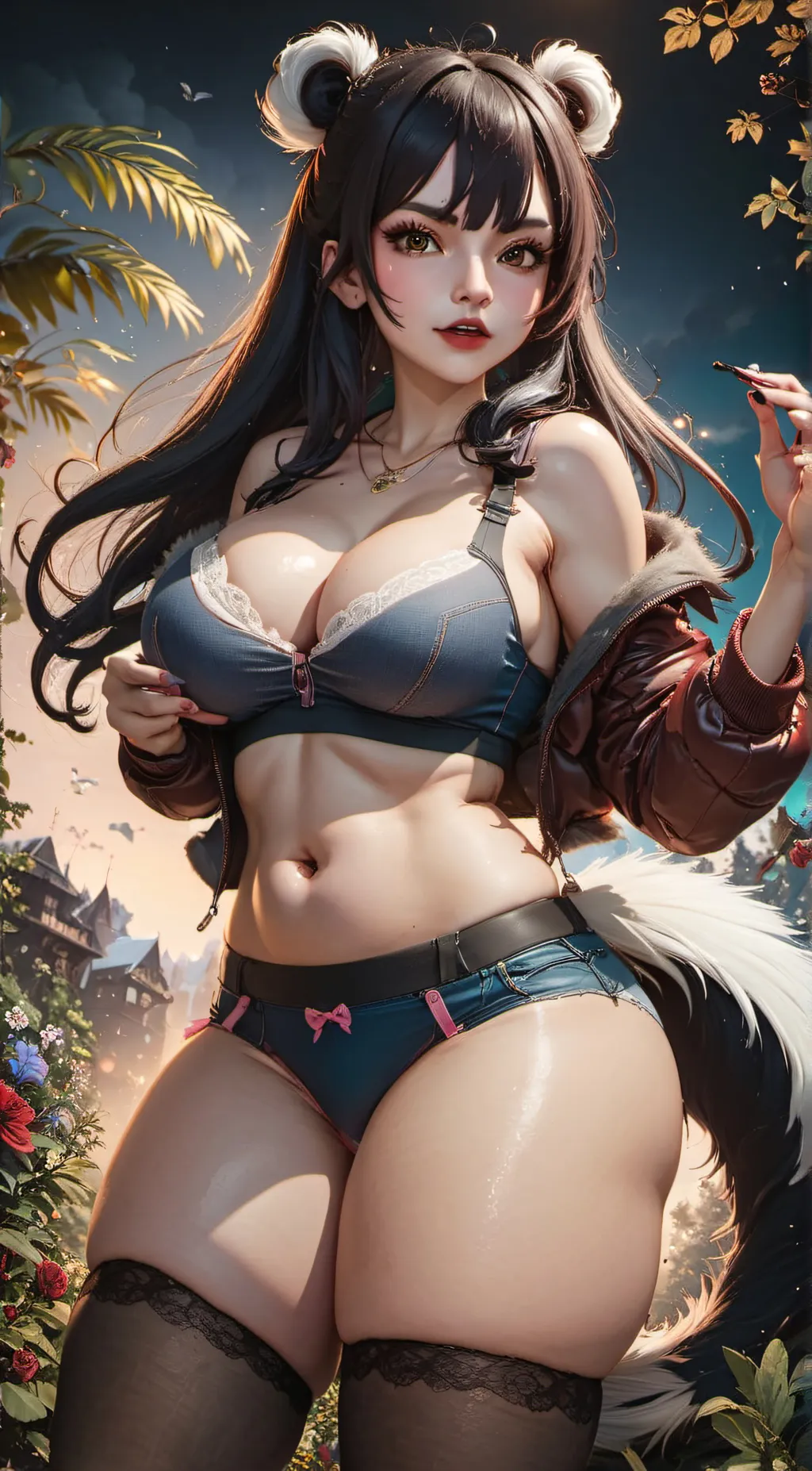 ai character: Amber  background
