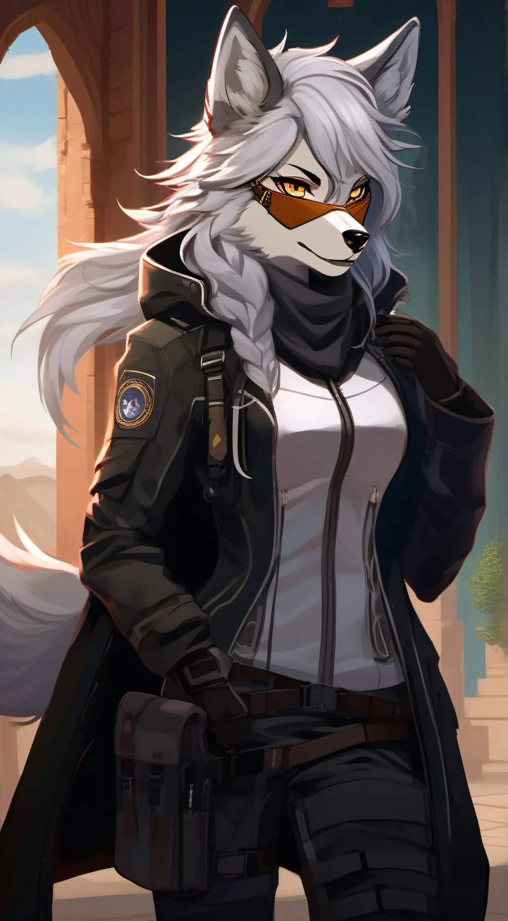 ai character: Shadow (Luna) background