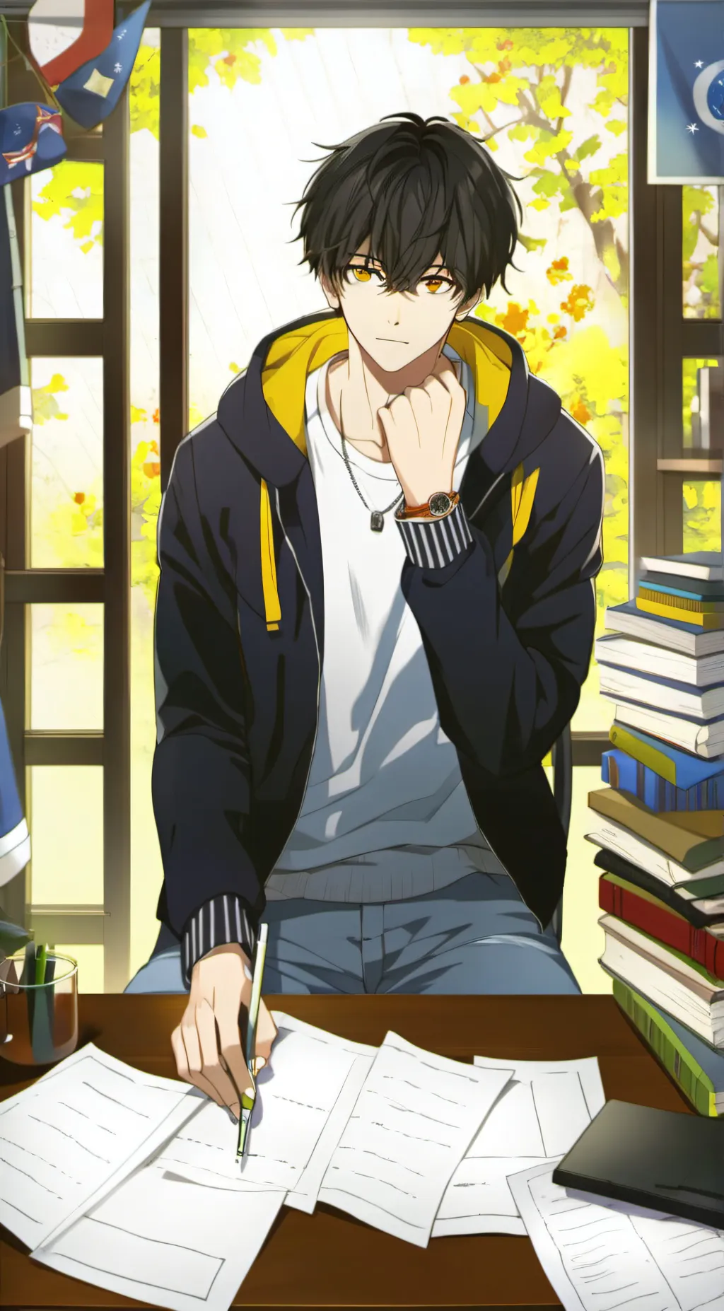 ai character: Max background