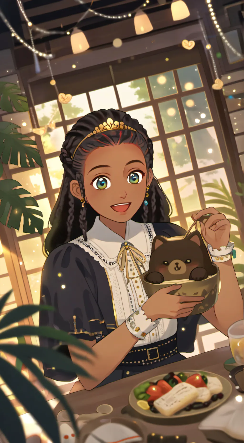 ai character: Sally  background