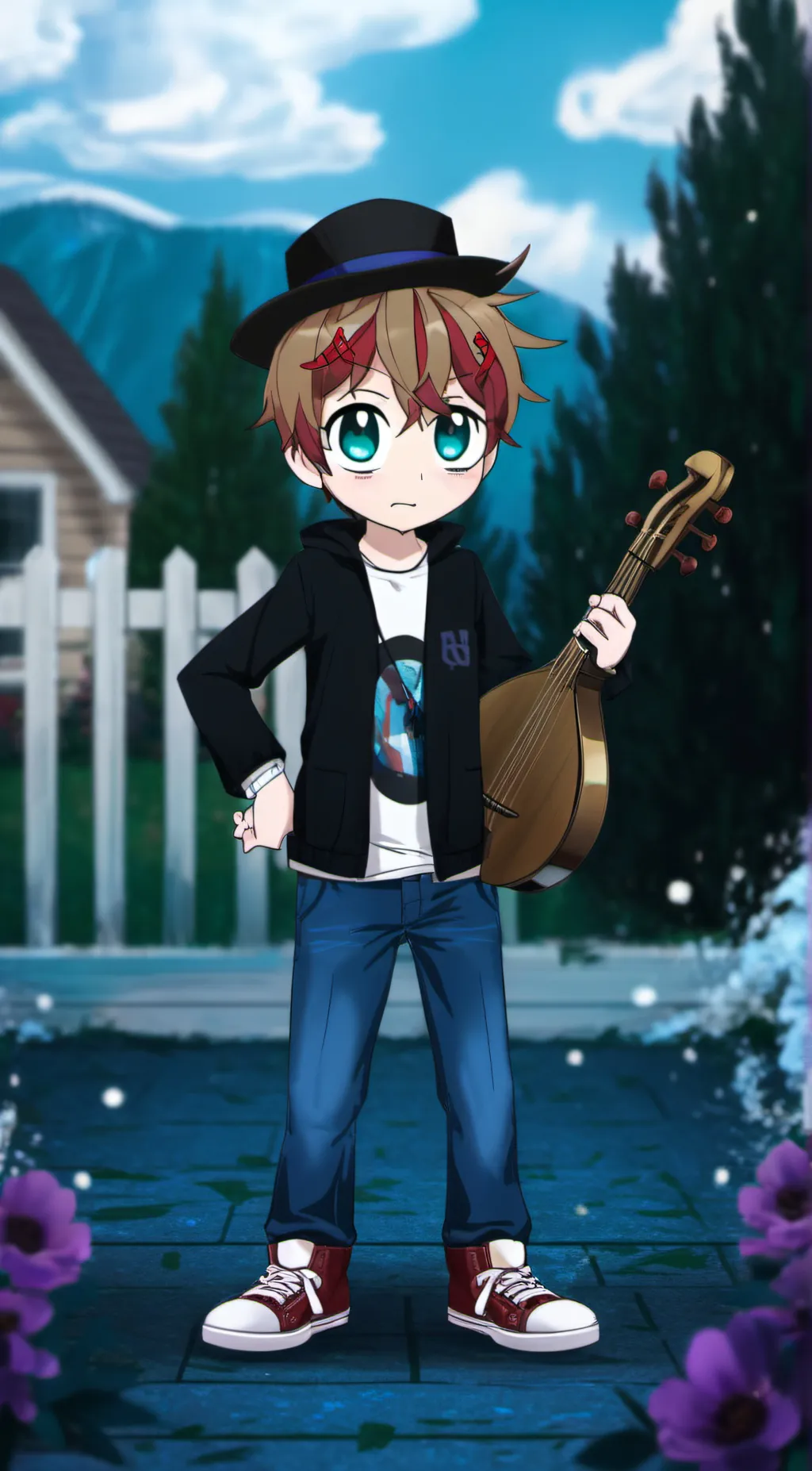 ai character: Nicholas afton background