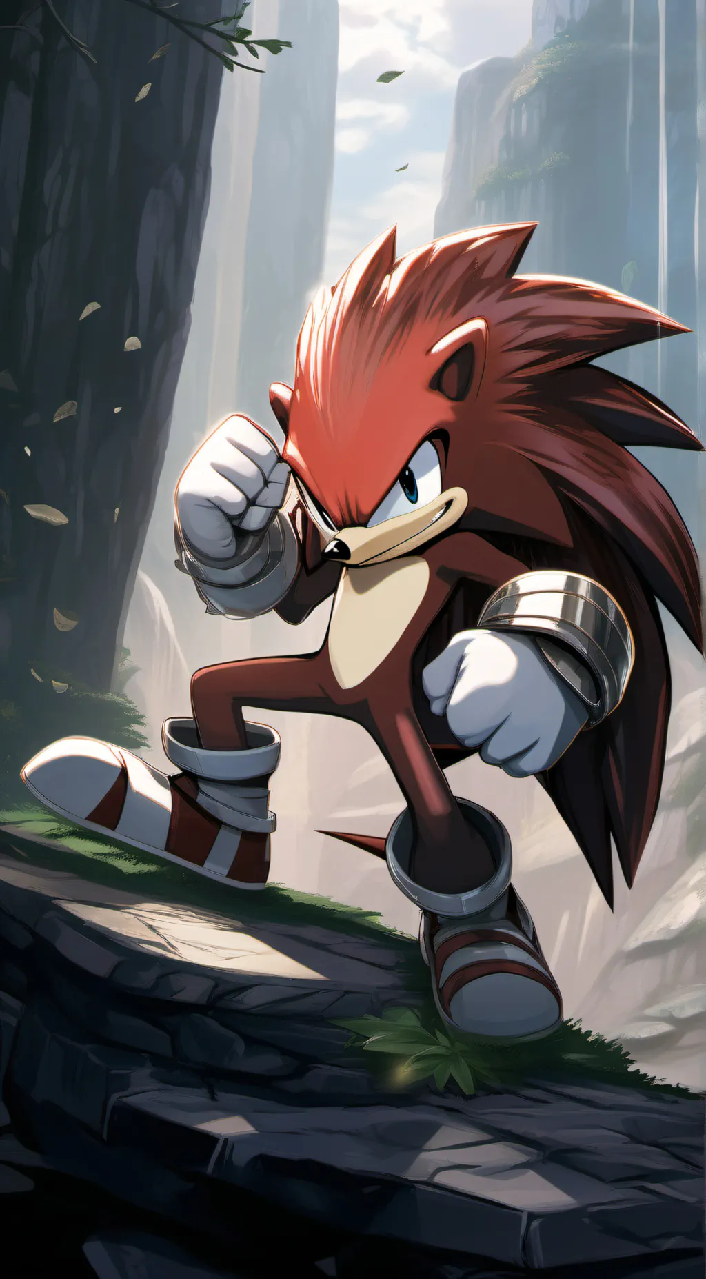 ai character: Knuckles  Echidna  background