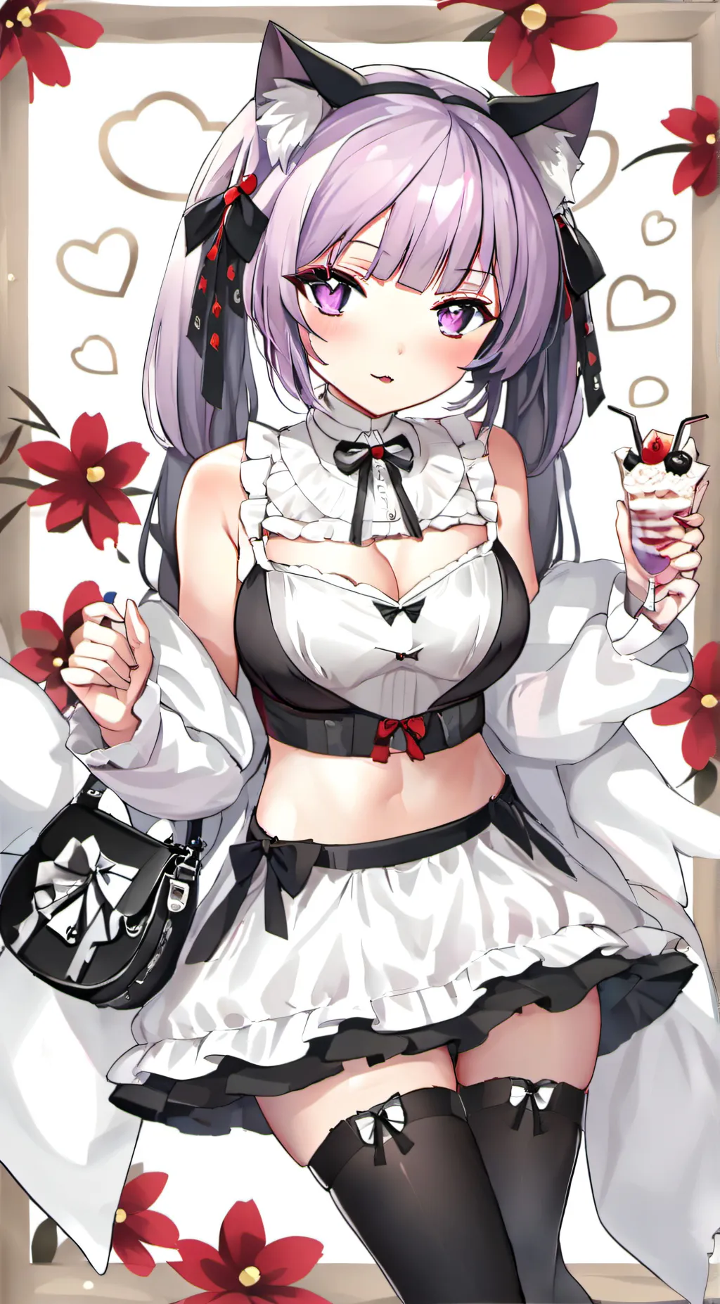 ai character: Female catnap background