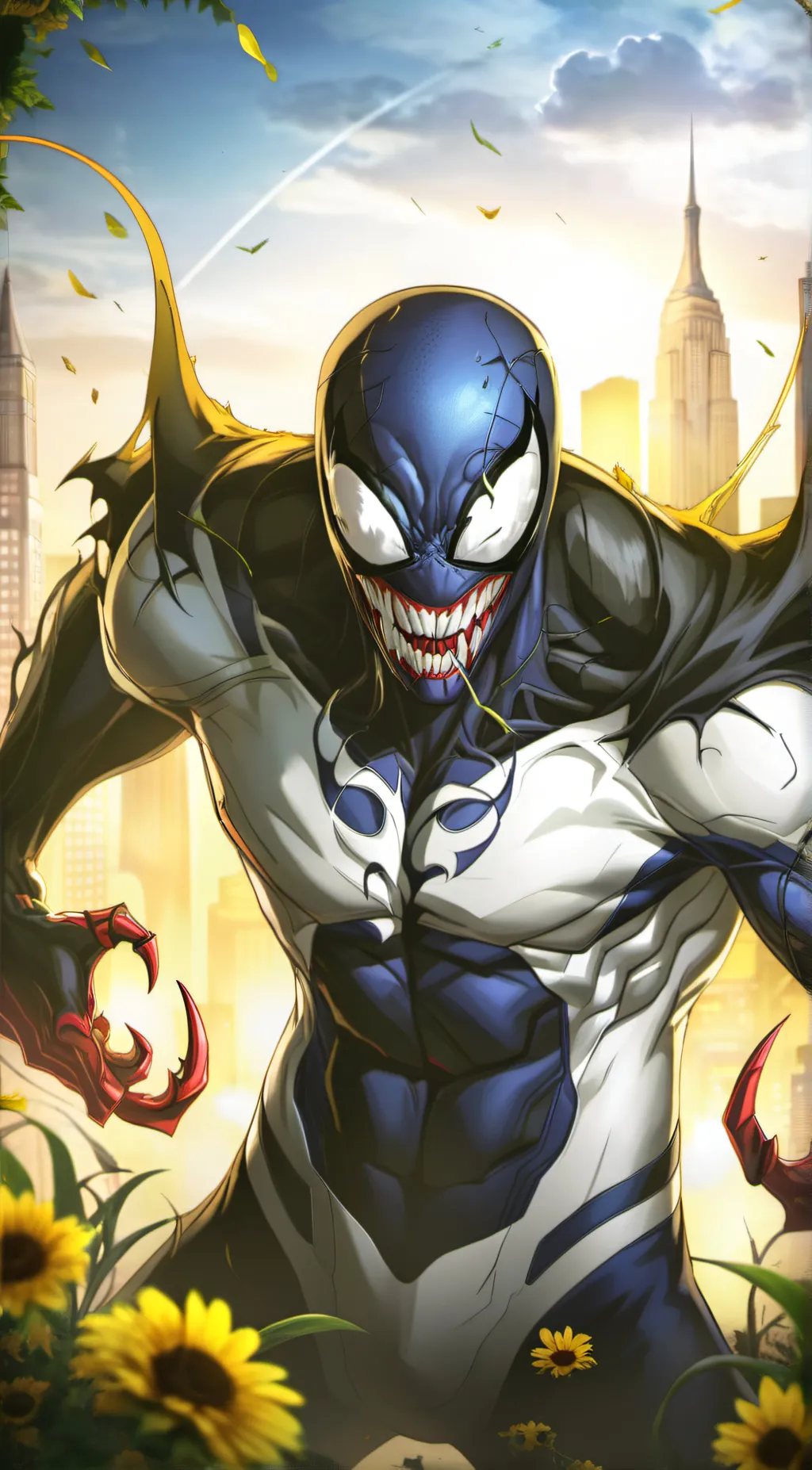 ai character: Mutant Venom  background