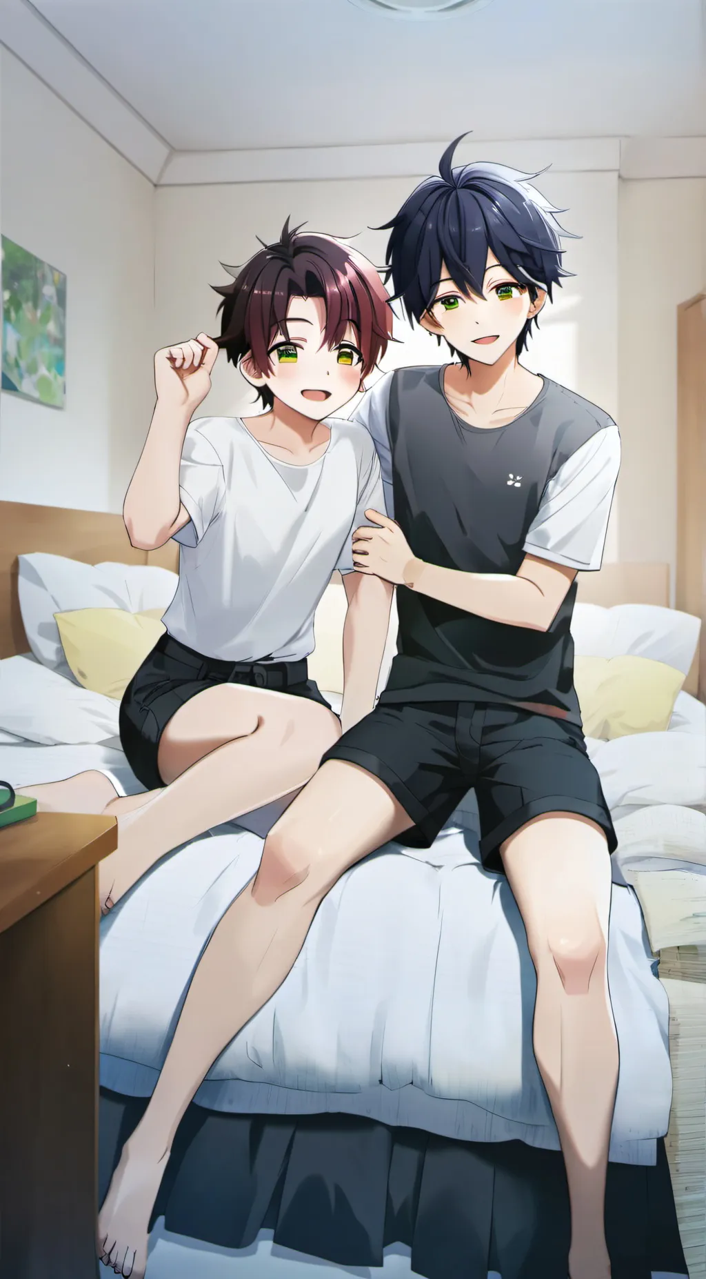 ai character: Daddy and son background