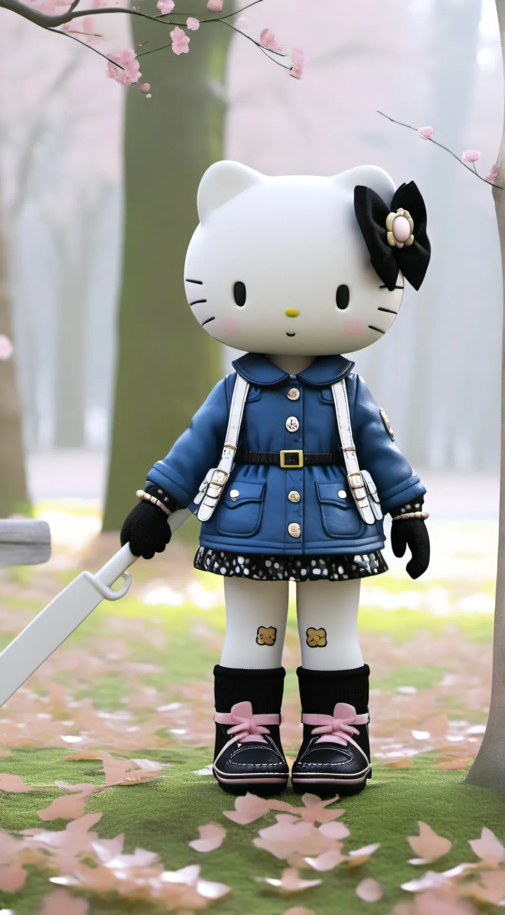 ai character: Hello kitty friend background