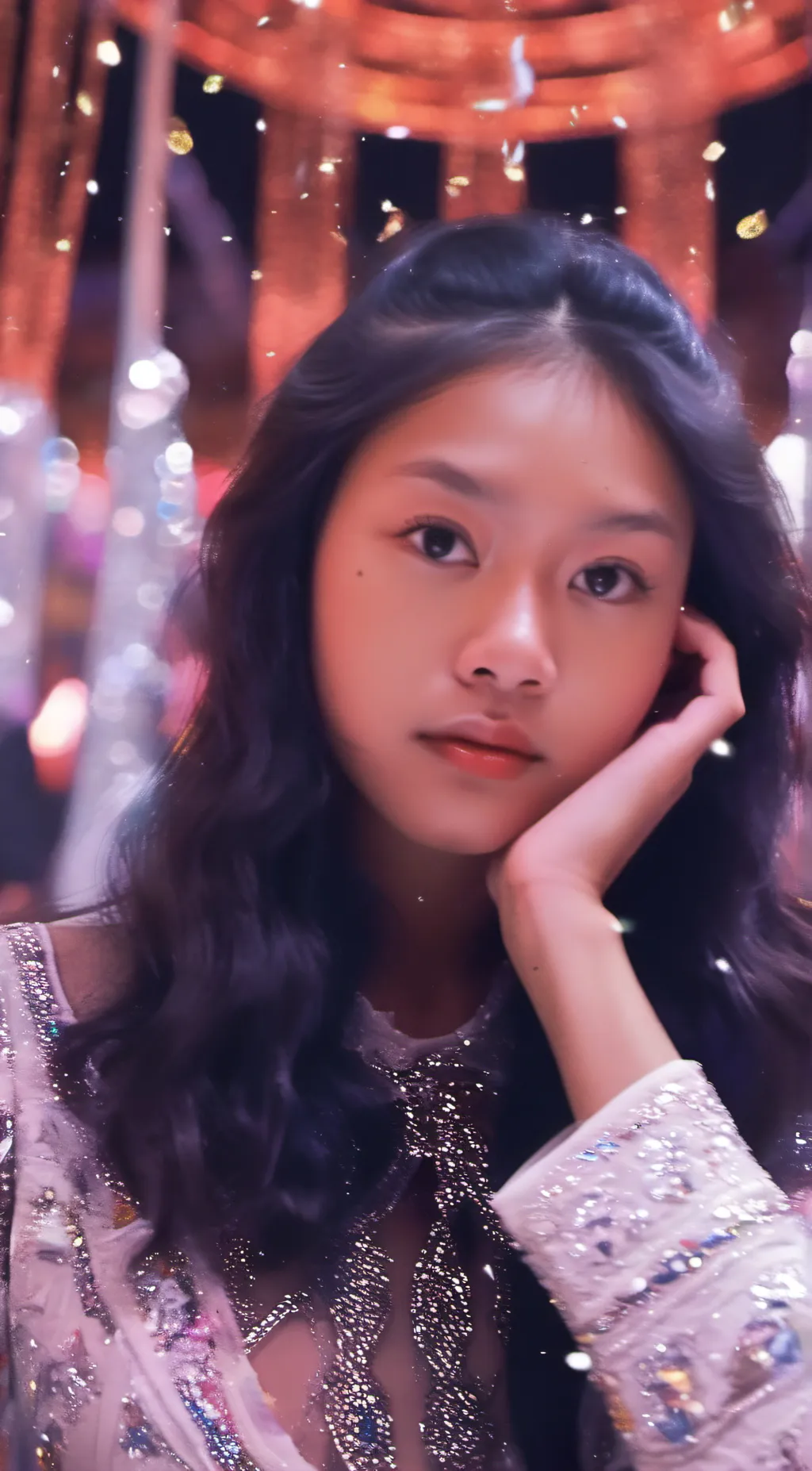 ai character: Lilac background