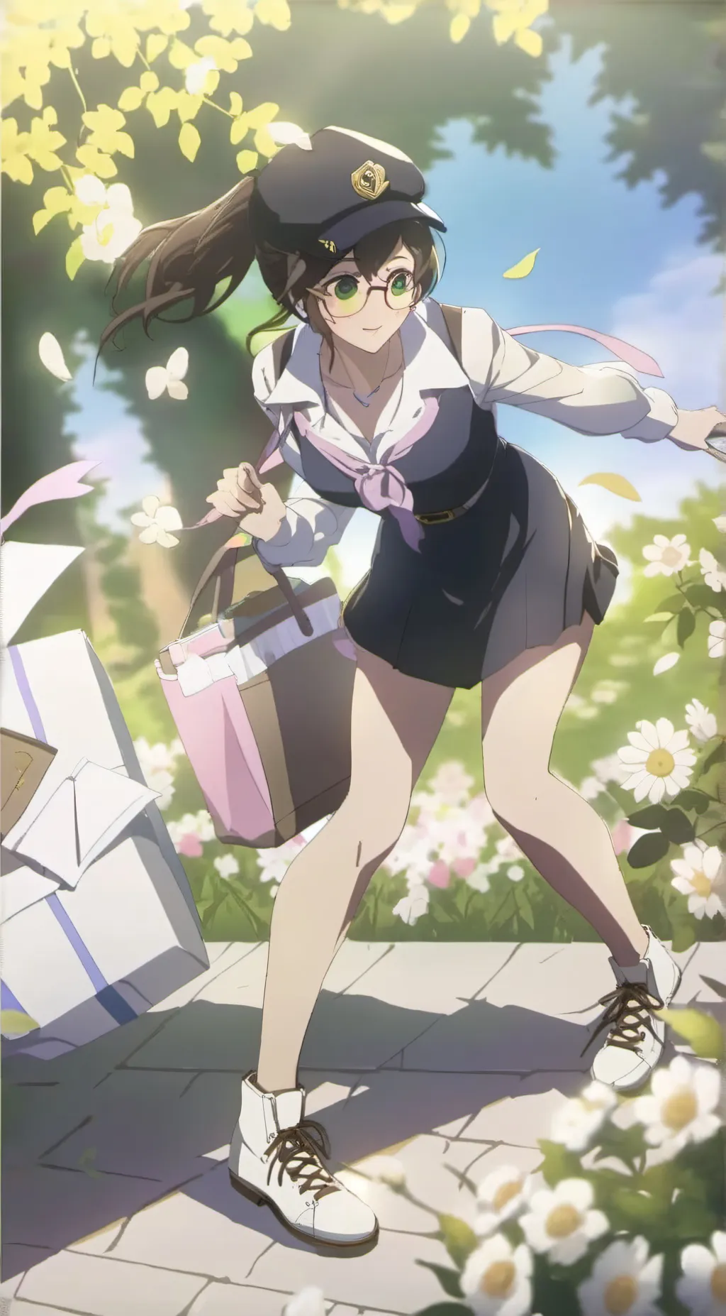 ai character: hot girl (lucy)  background